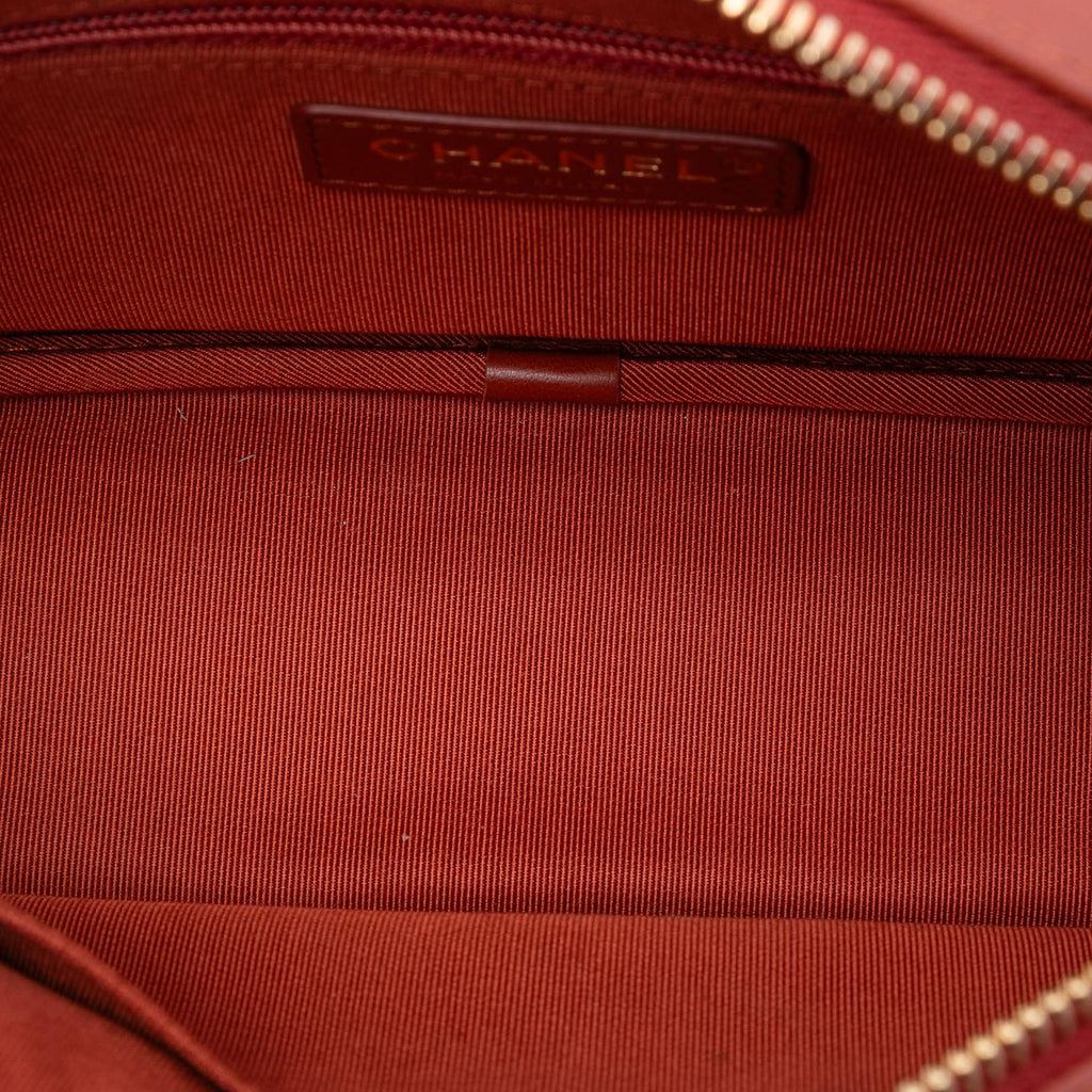 Chanel Paris Hamburg Quilted Lambskin and Jersey Camera Case