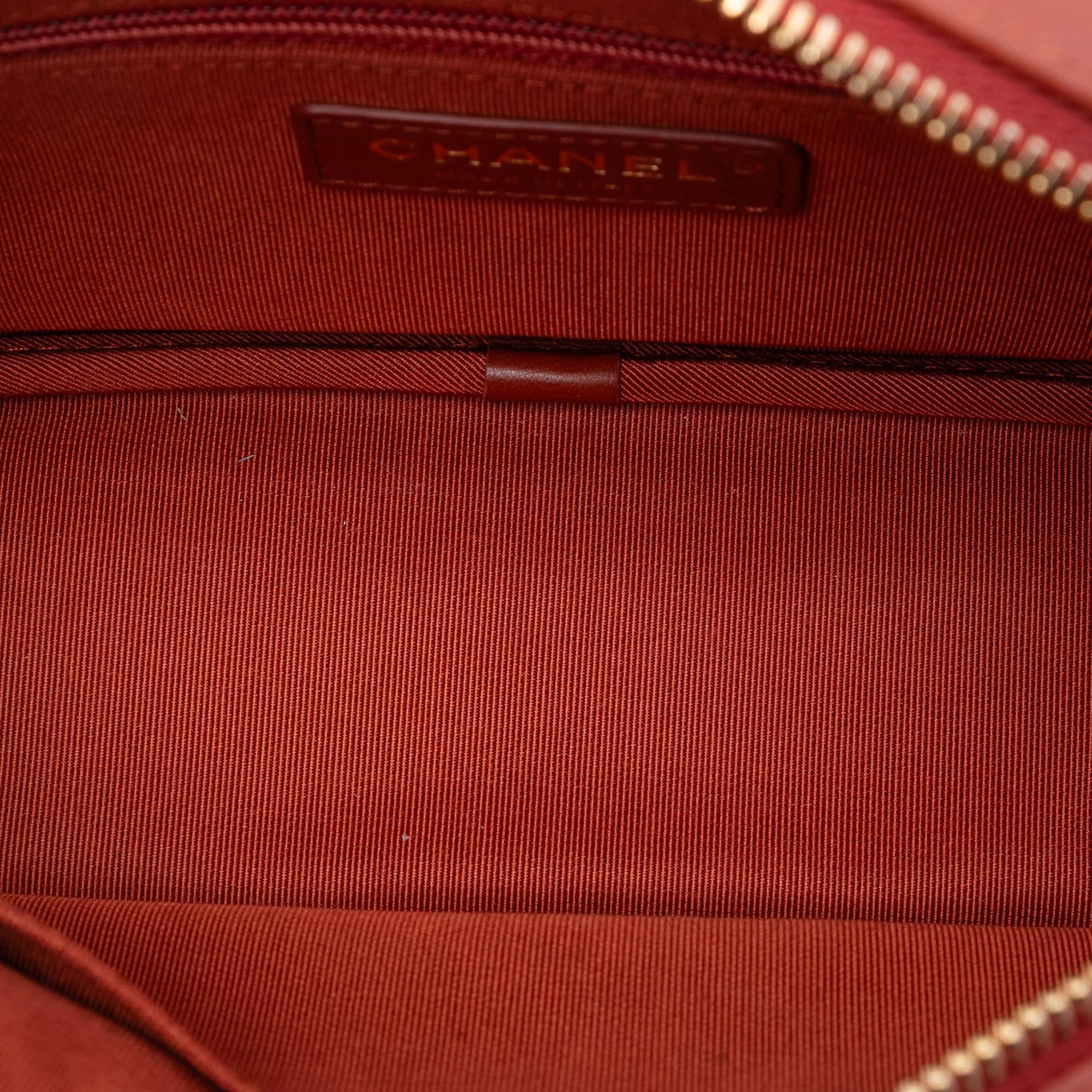 Chanel Paris Hamburg Quilted Lambskin and Jersey Camera Case