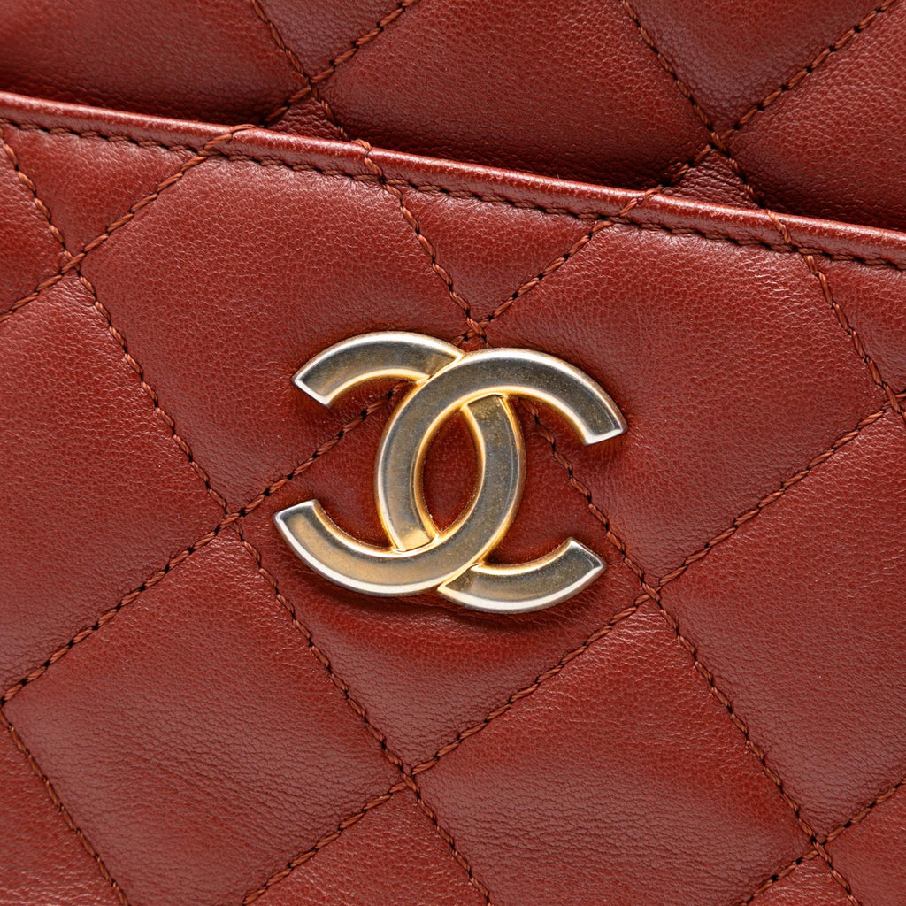 Chanel Paris Hamburg Quilted Lambskin and Jersey Camera Case
