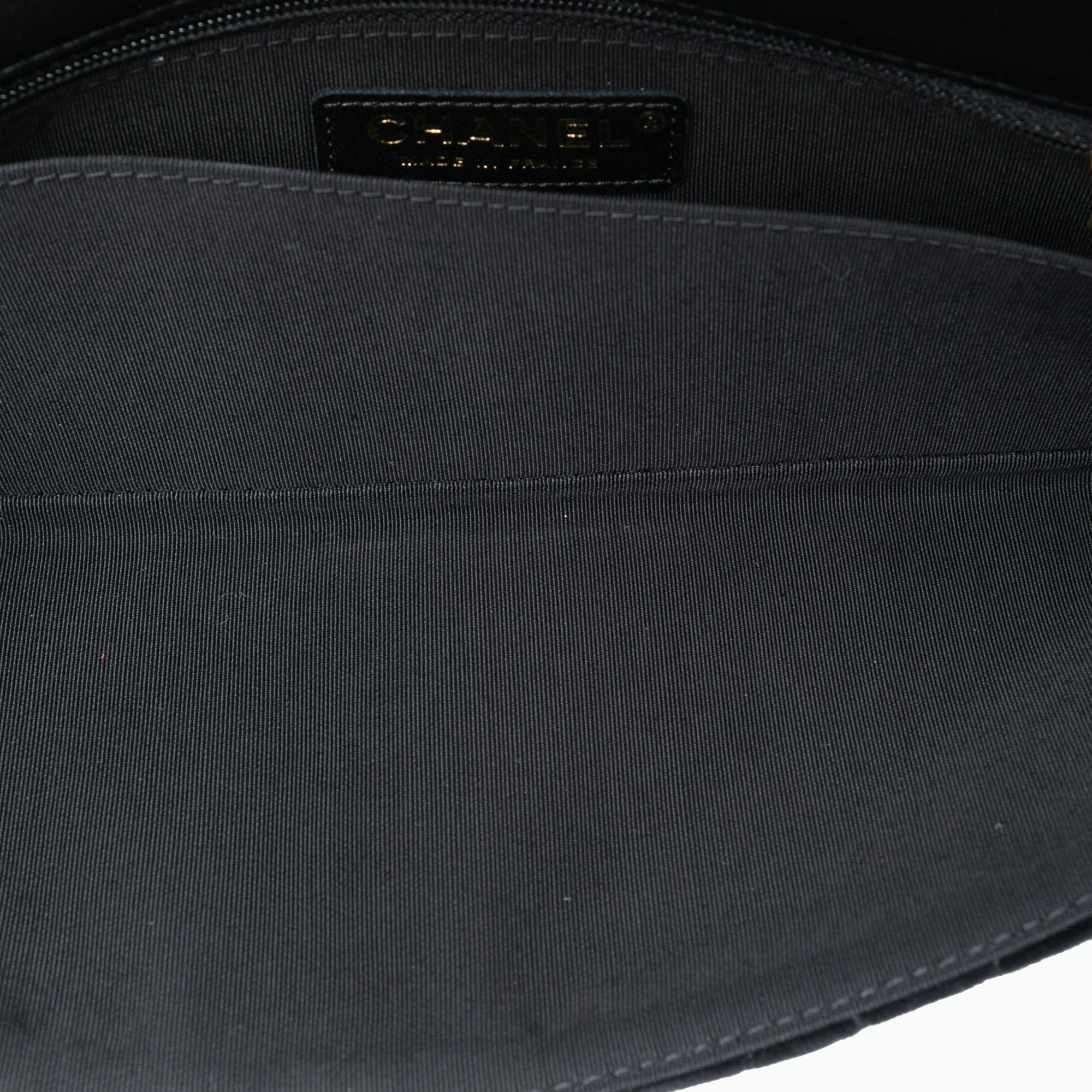 Chanel Paris Hamburg Quilted Velvet Clutch