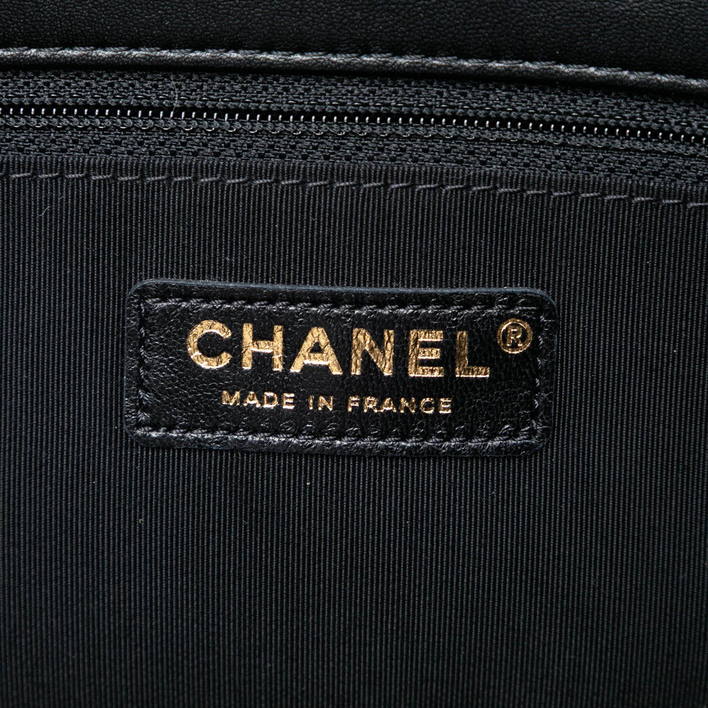 Chanel Paris Hamburg Quilted Velvet Clutch