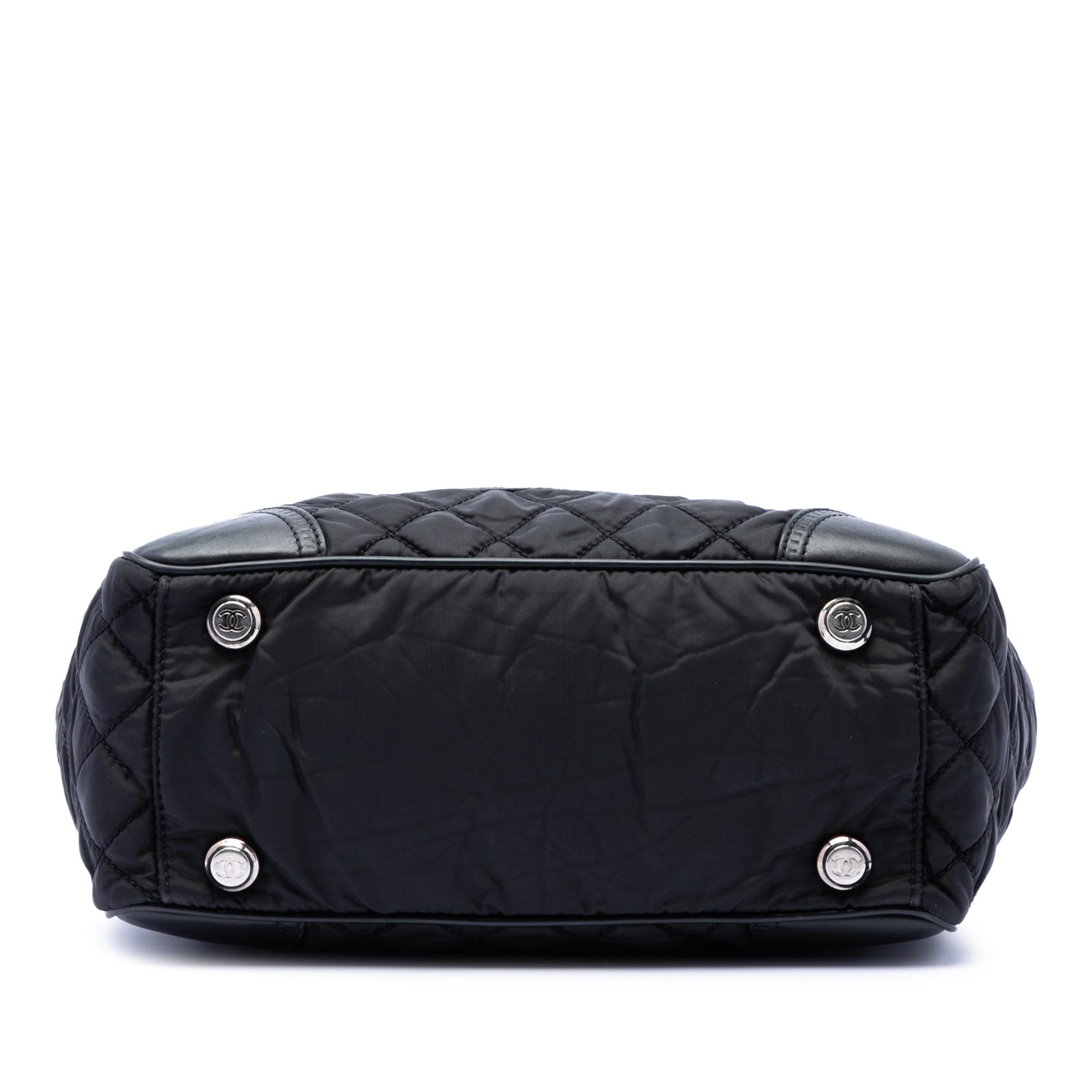 Chanel Paris New York Quilted Nylon Tote