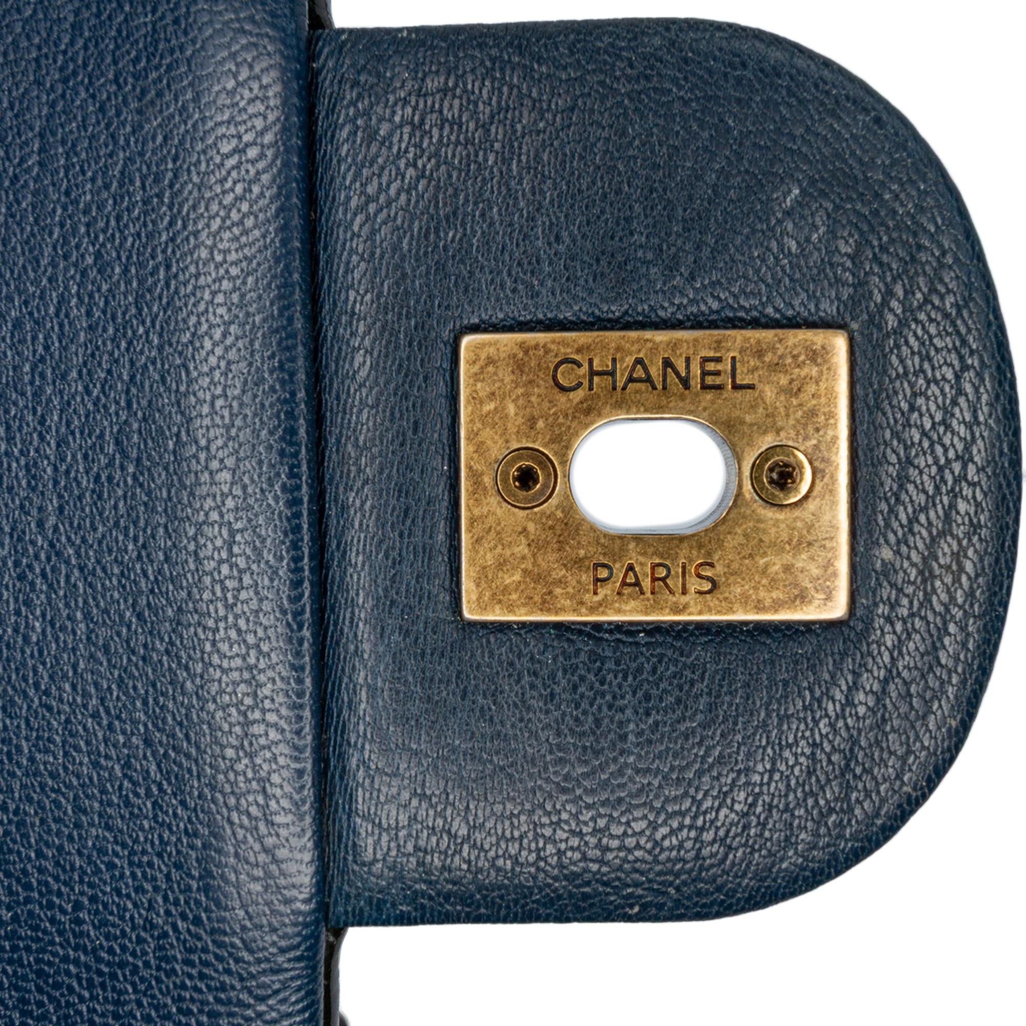 Chanel Paris-Salzburg Medium Patent Goatskin CC Eyelet Flap