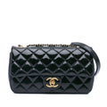 Chanel Paris-Salzburg Medium Patent Goatskin CC Eyelet Flap