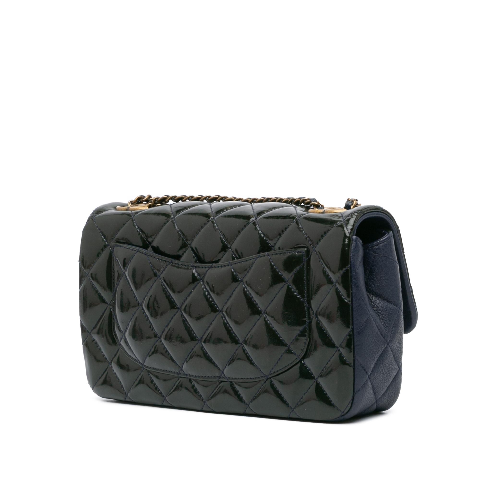 Chanel Paris-Salzburg Medium Patent Goatskin CC Eyelet Flap