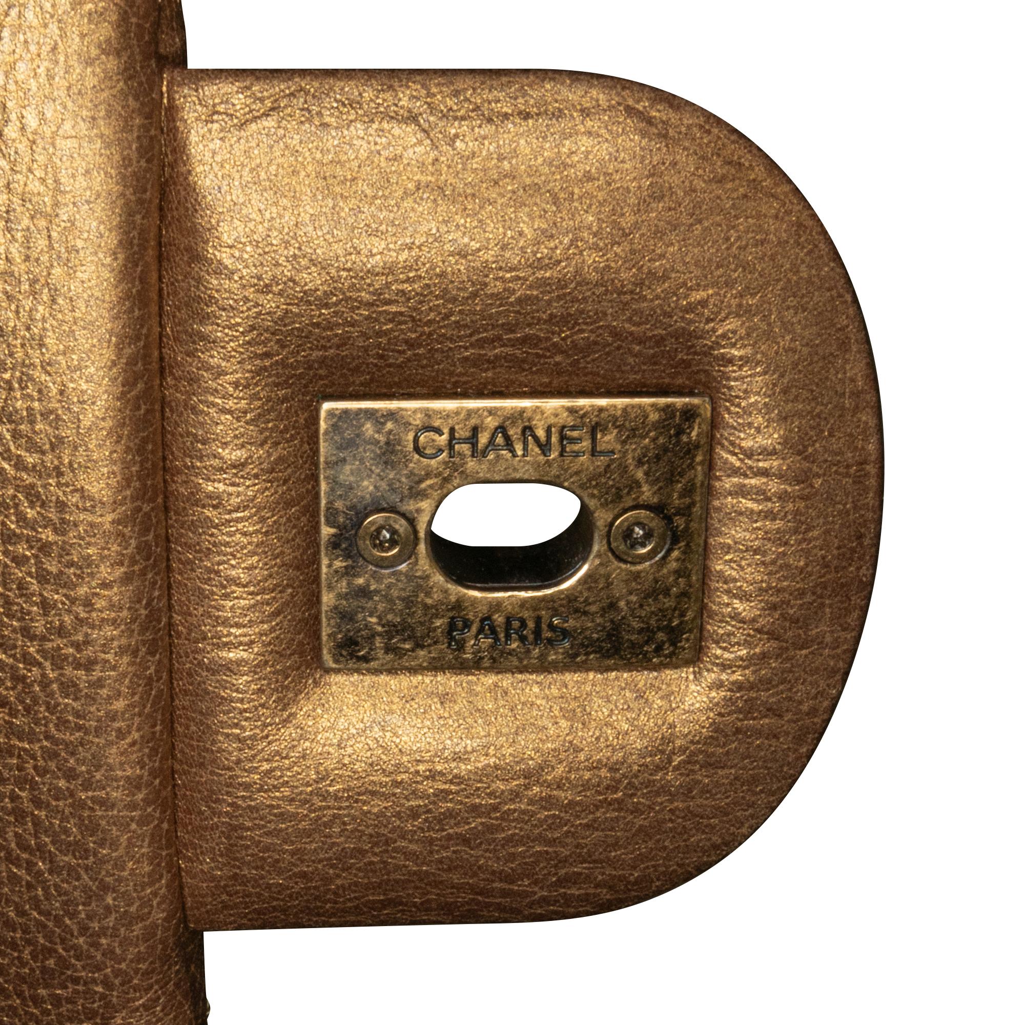Chanel Paris-Salzburg Metallic Lambskin CC Eyelet Flap (SHG-E5PCT2)