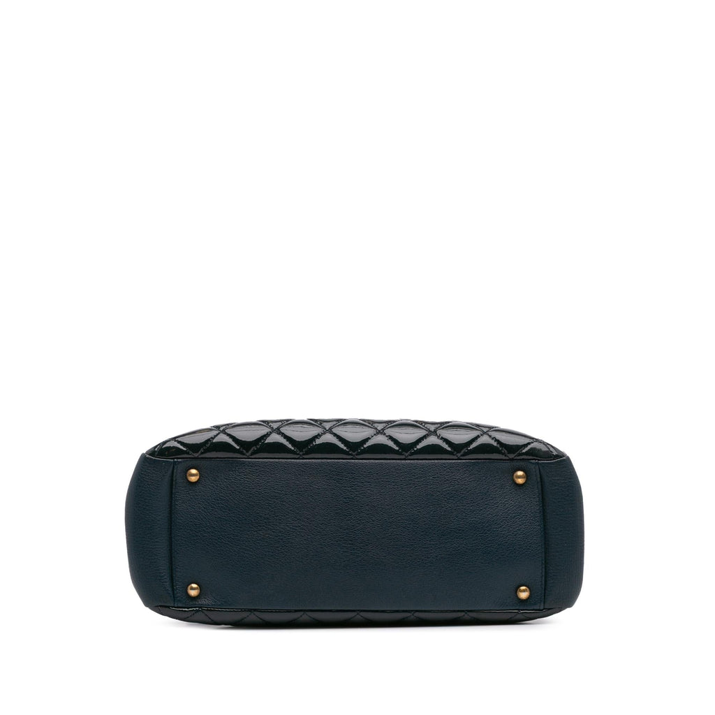 Chanel Paris Salzburg Patent and Goatskin CC Eyelet Tote