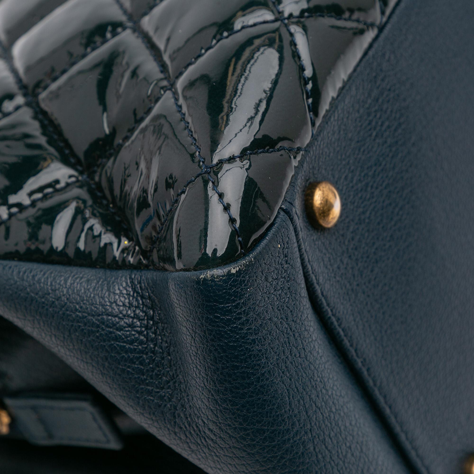 Chanel Paris Salzburg Patent and Goatskin CC Eyelet Tote