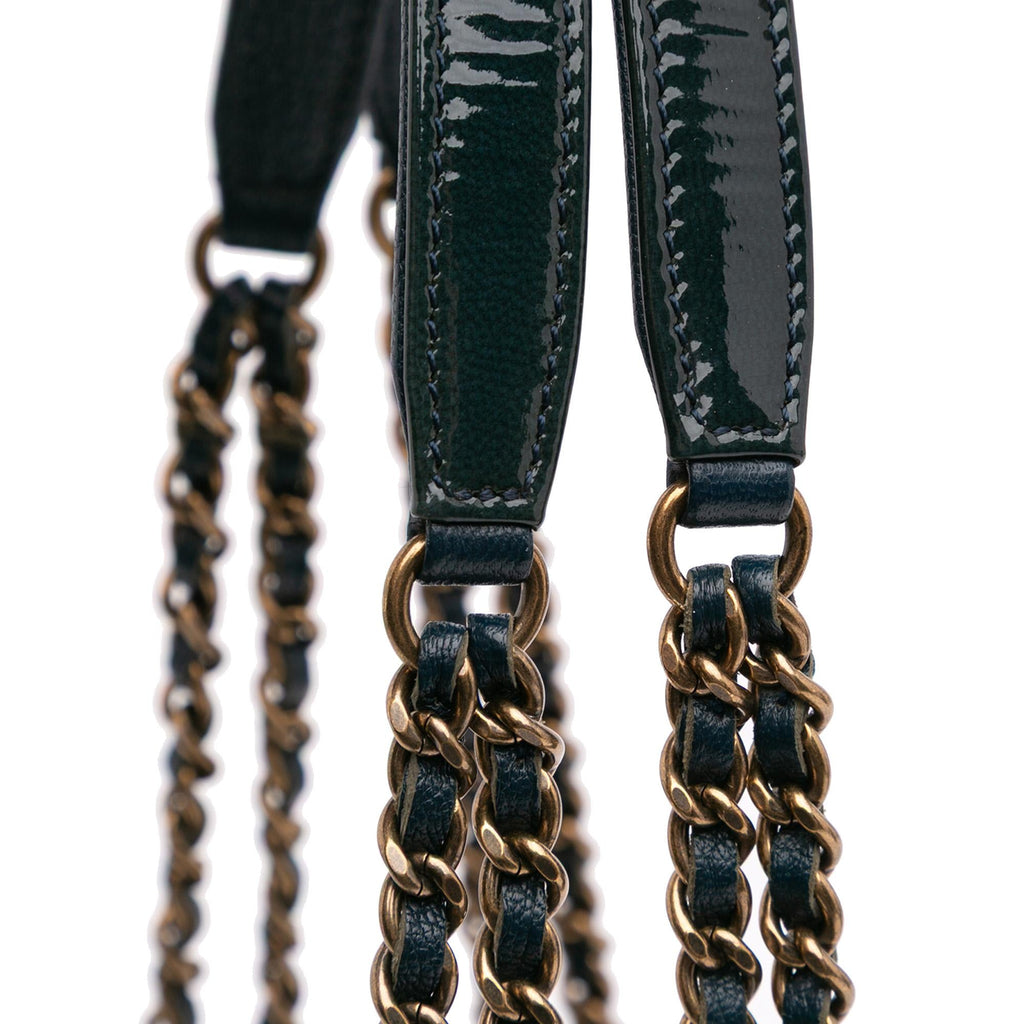 Chanel Paris Salzburg Patent and Goatskin CC Eyelet Tote