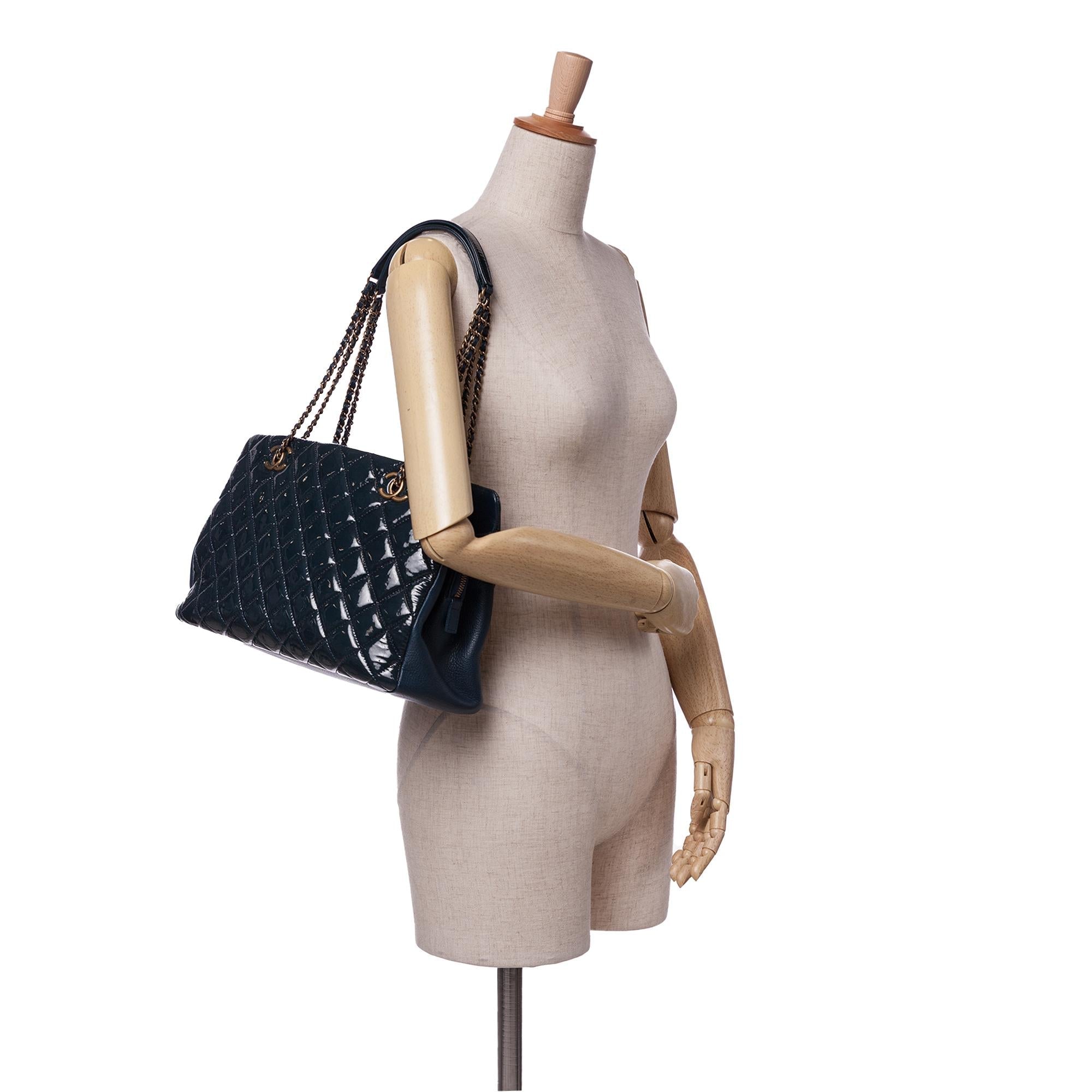 Chanel Paris Salzburg Patent and Goatskin CC Eyelet Tote