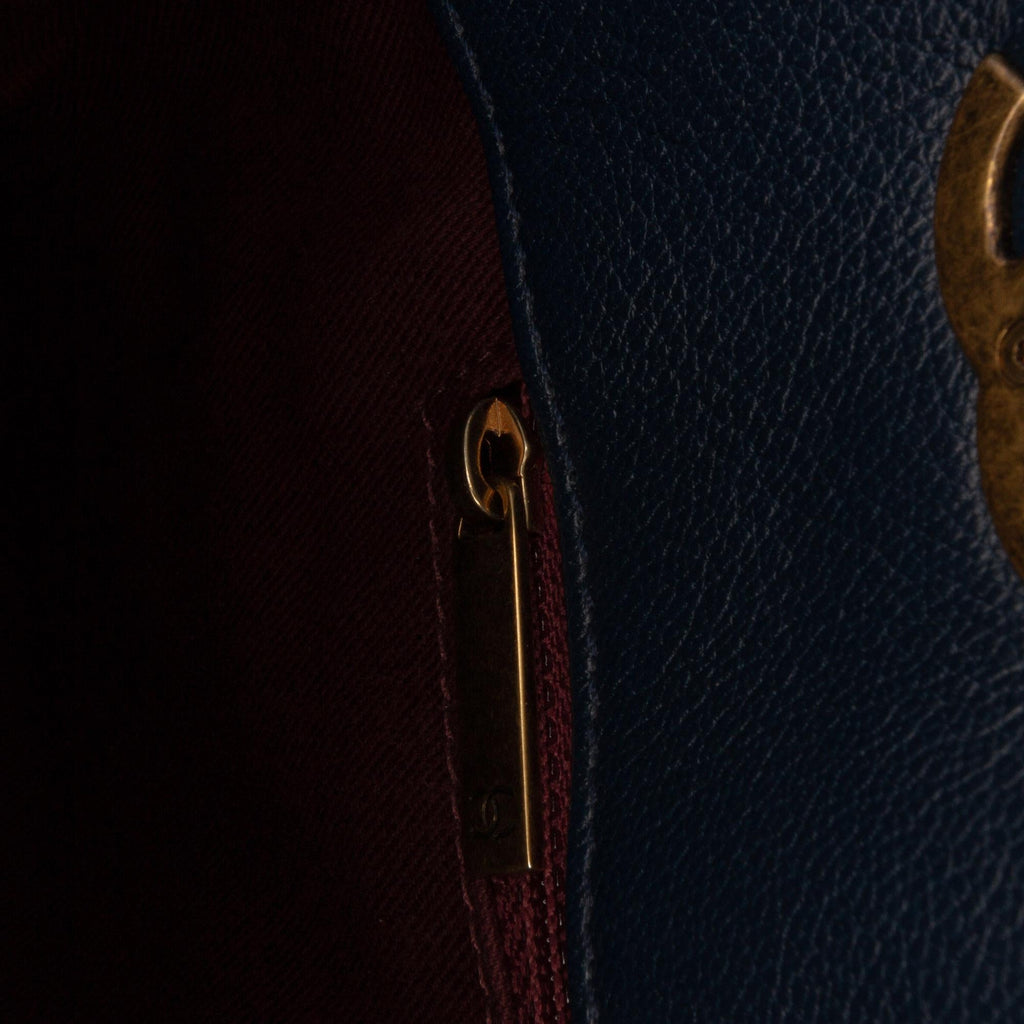 Chanel Paris Salzburg Patent and Goatskin CC Eyelet Tote