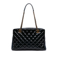 Chanel Paris Salzburg Patent and Goatskin CC Eyelet Tote