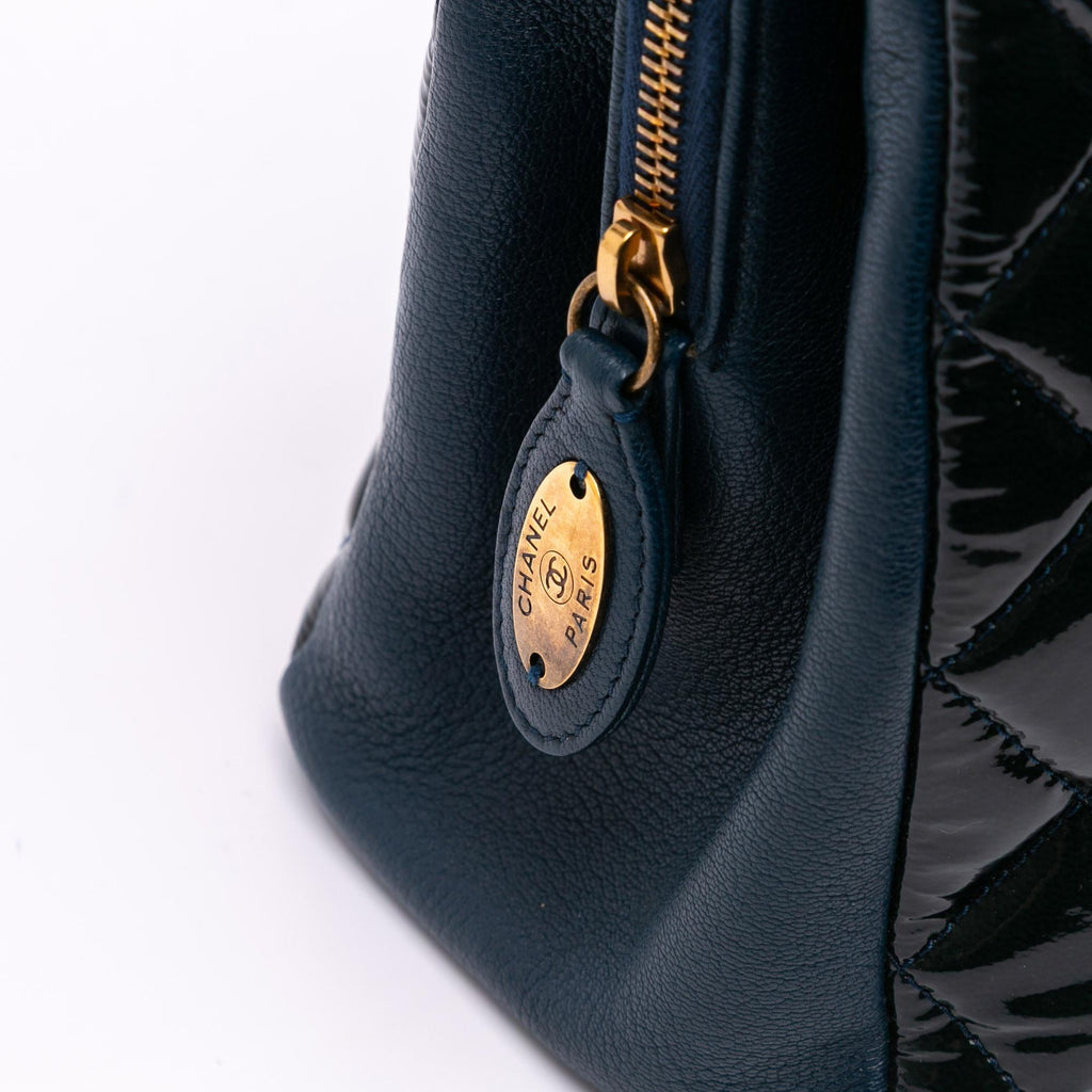 Chanel Paris Salzburg Patent and Goatskin CC Eyelet Tote