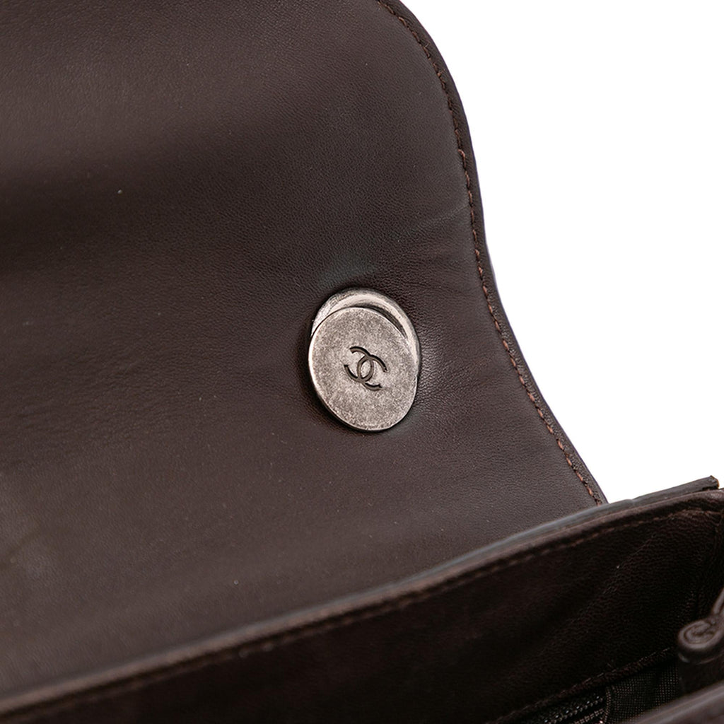 Chanel Paris-Salzburg Quilted Lambskin and Pony Hair Saddle Crossbody