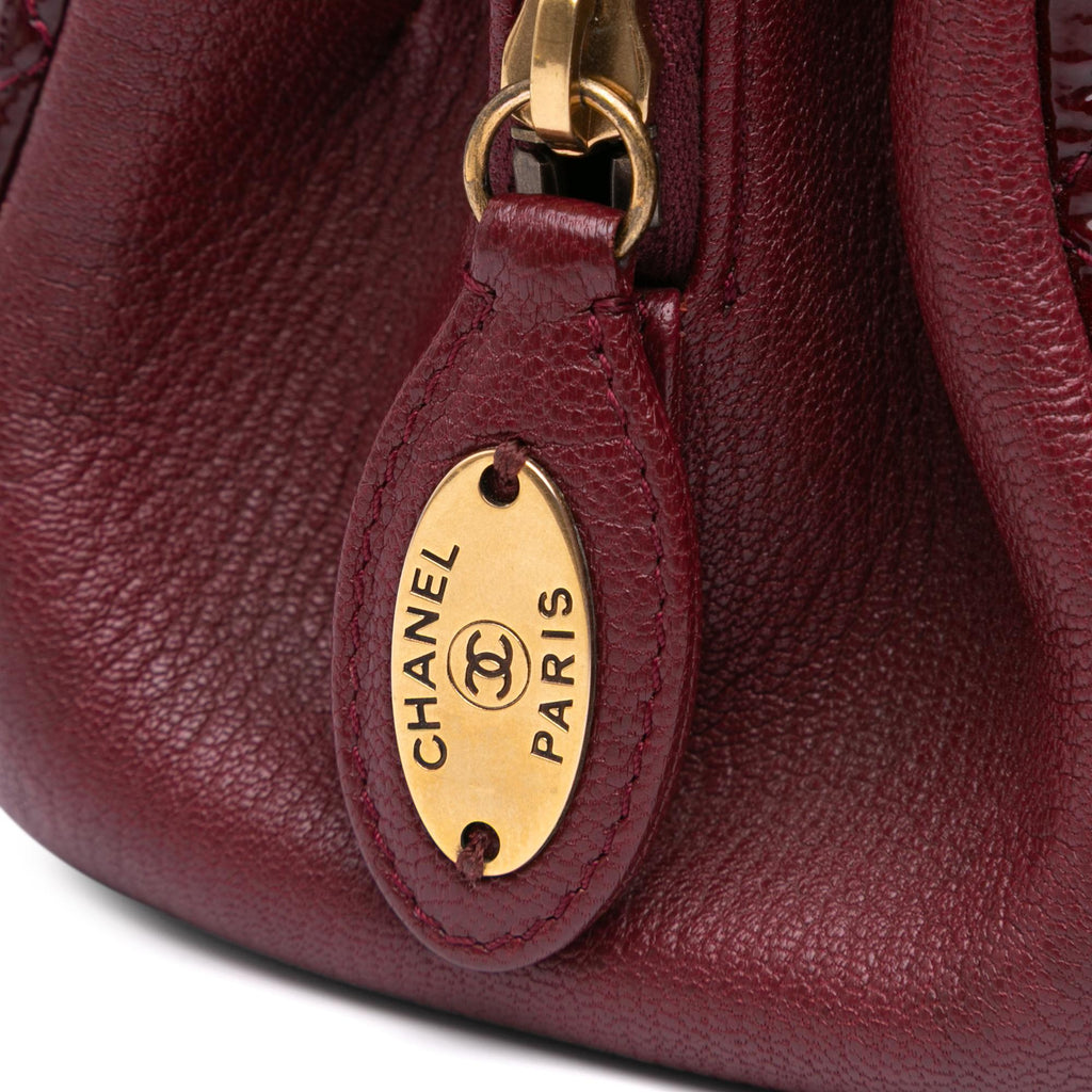 Chanel Paris Salzburg Small Patent and Goatskin CC Eyelet Tote