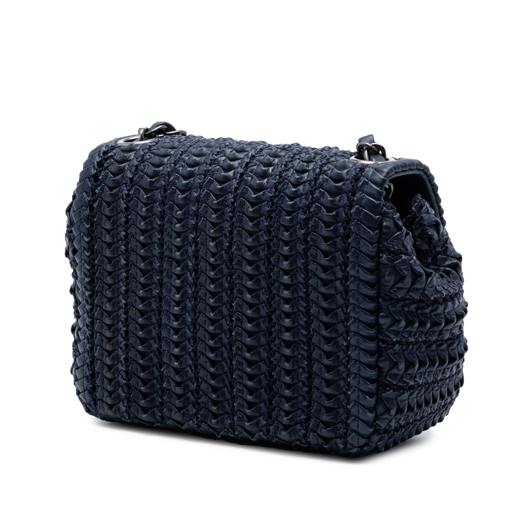Chanel Paris Seoul Mini Crochet Lambskin Single Flap