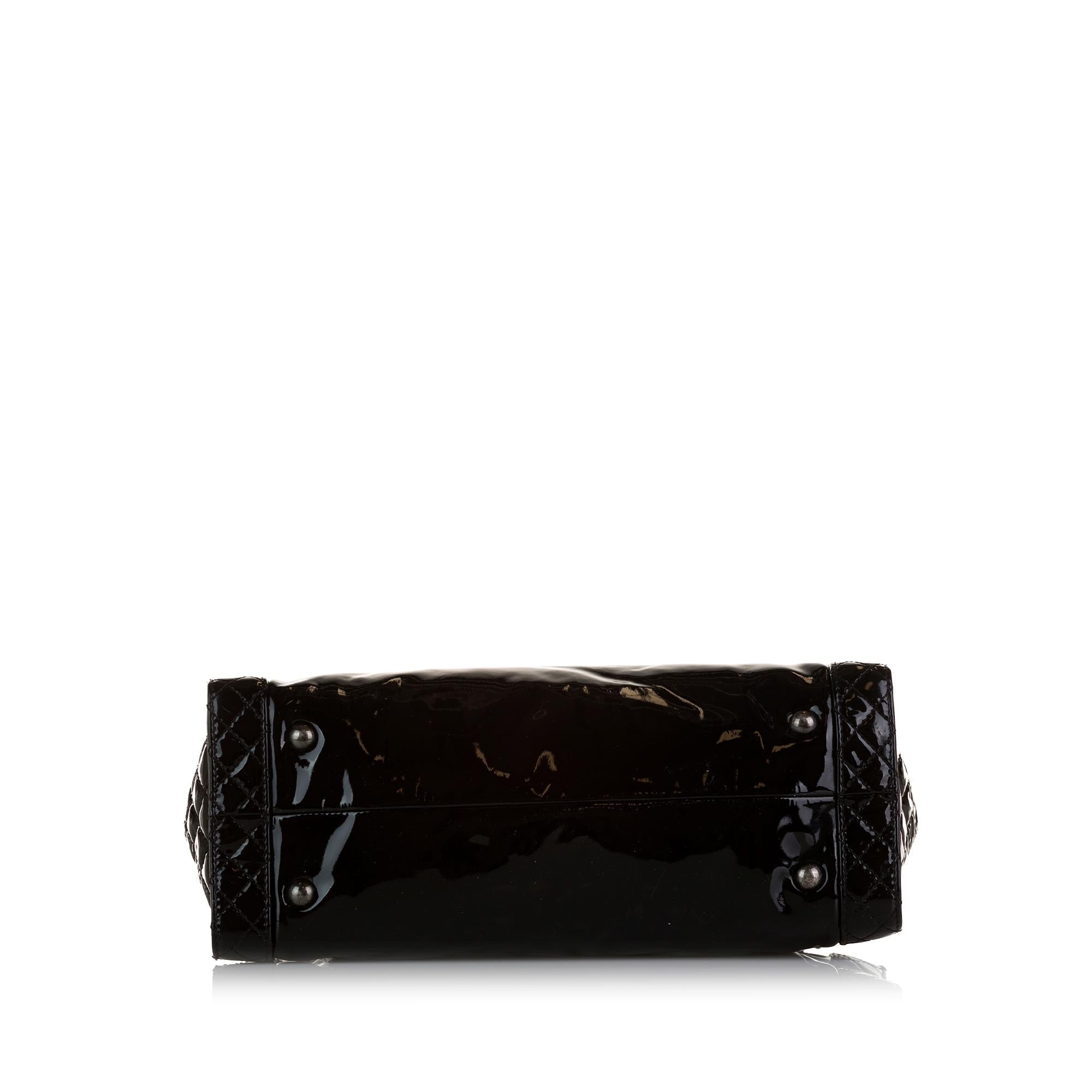 Chanel Patent Boy Reverso Shopping Tote