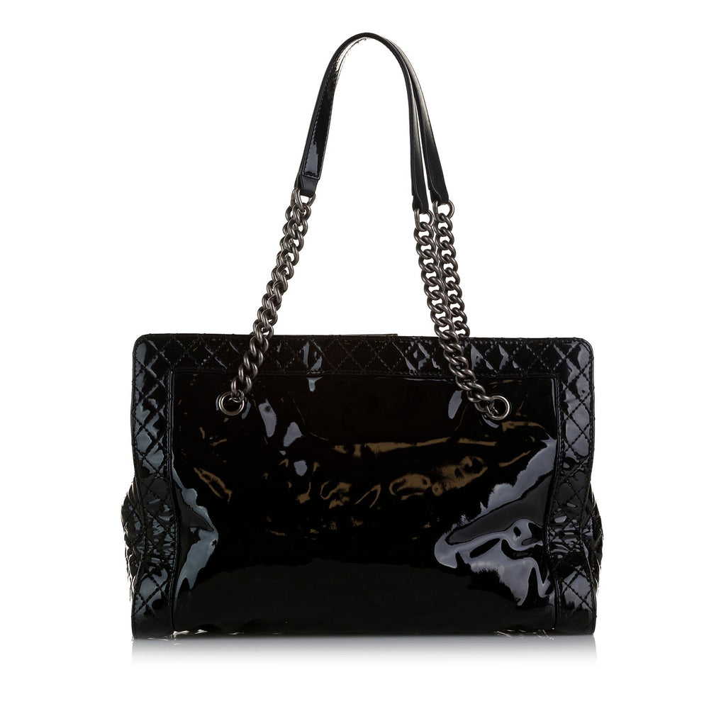 Chanel Patent Boy Reverso Shopping Tote