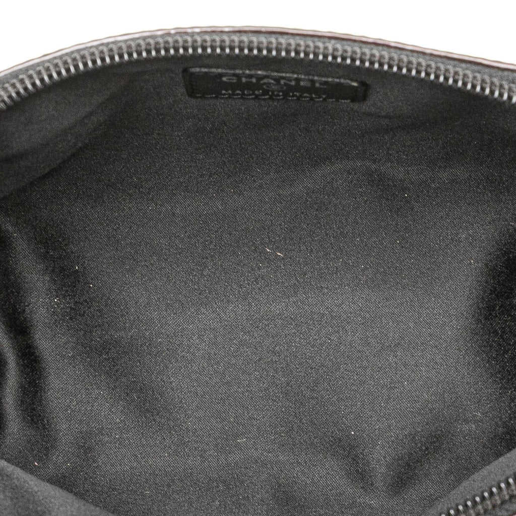 Chanel Patent Camellia Cosmetic Pouch