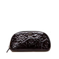 Chanel Patent Camellia Cosmetic Pouch