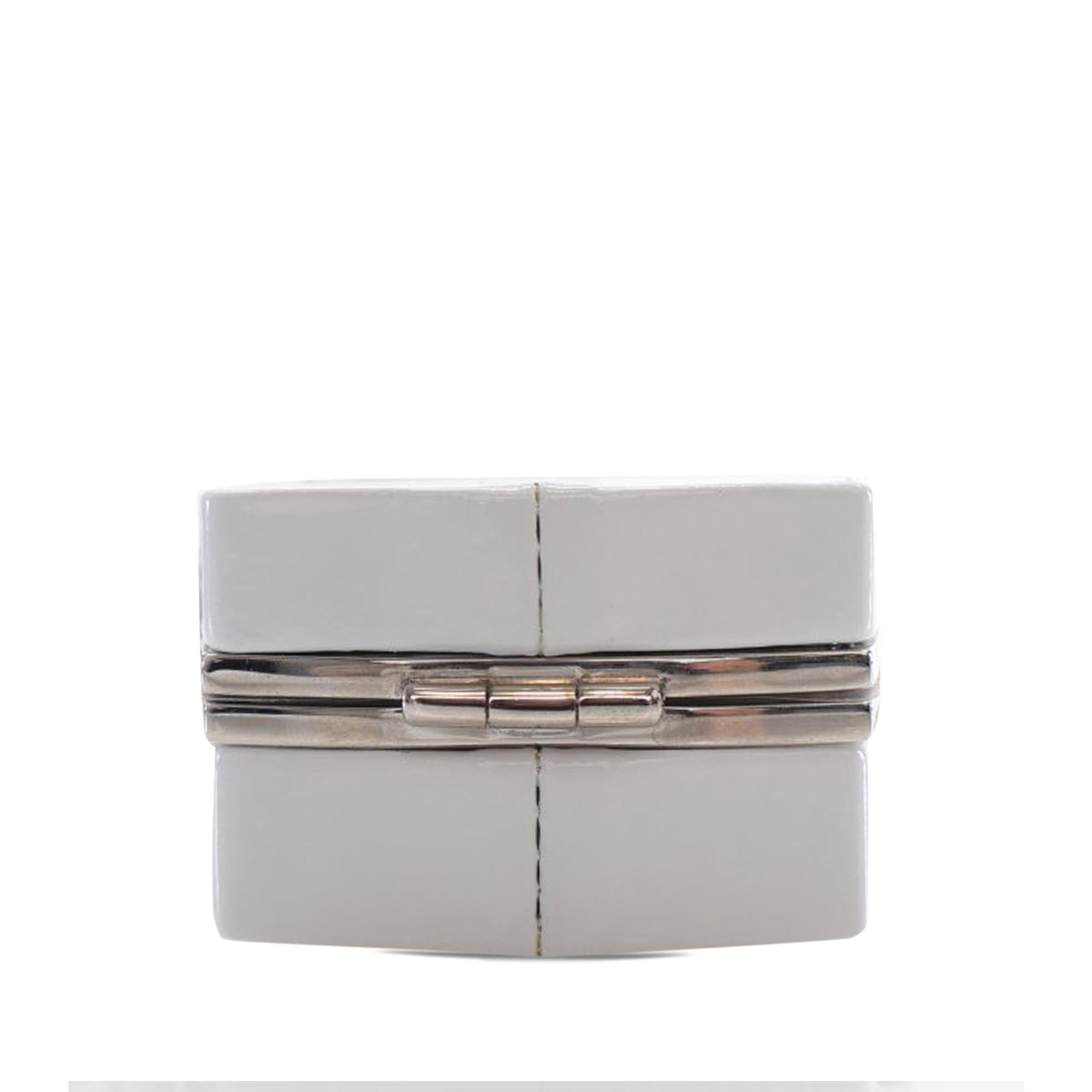 Chanel Patent Goatskin Make-Up Box Clutch With Chain
