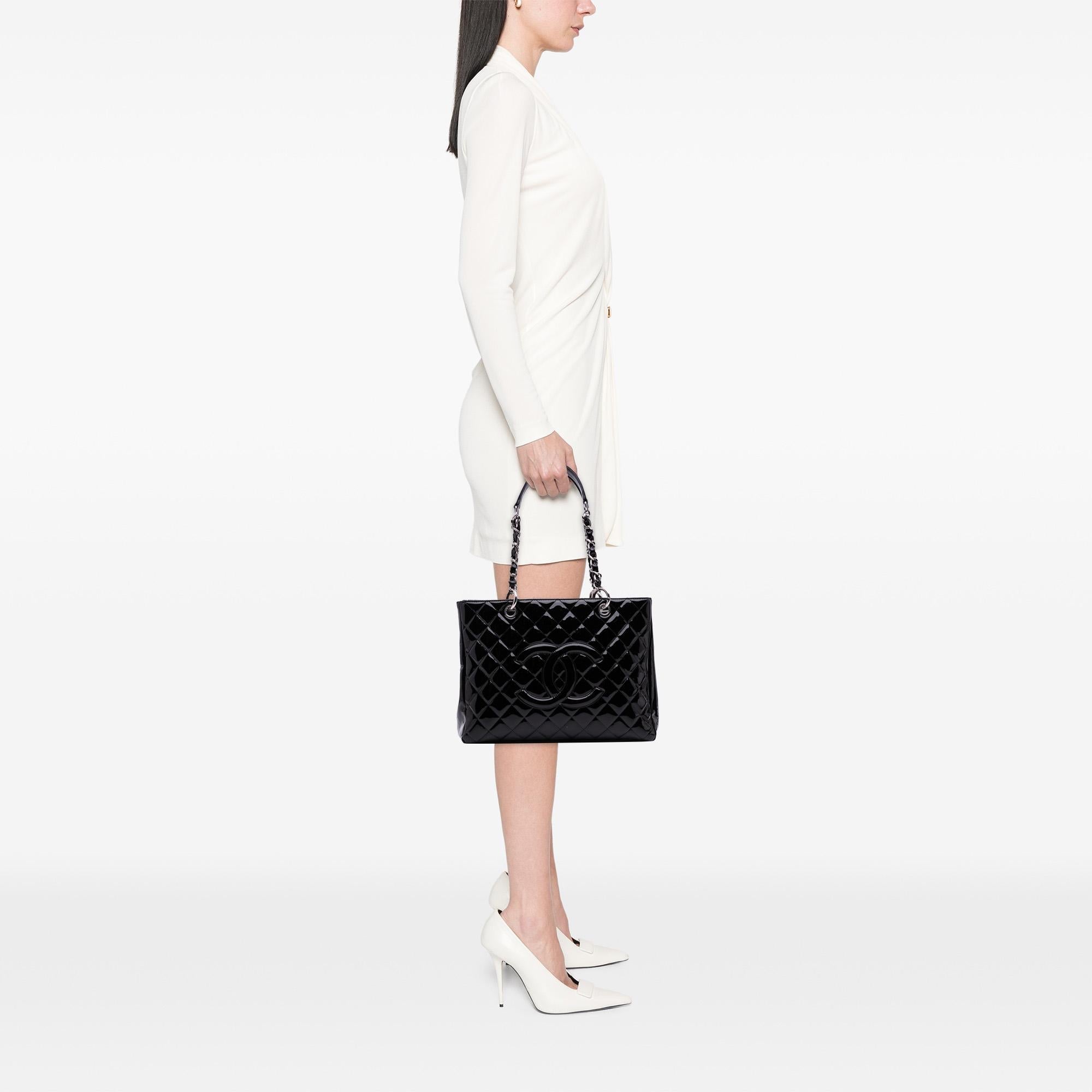 Chanel Patent Grand Shopping Tote