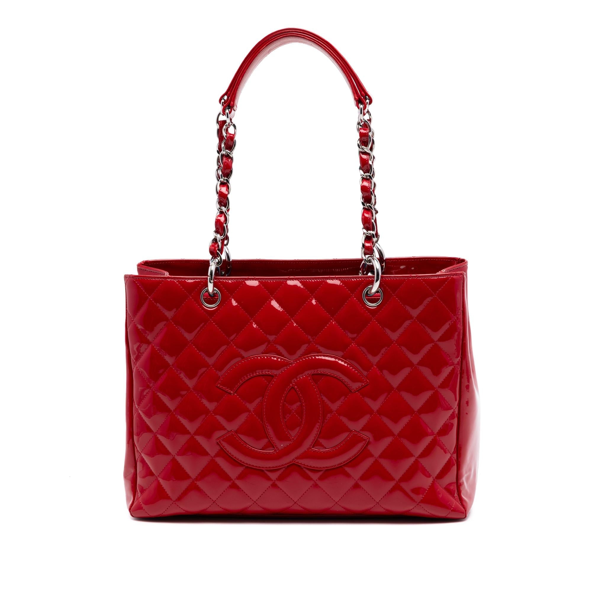 Chanel Patent Grand Shopping Tote