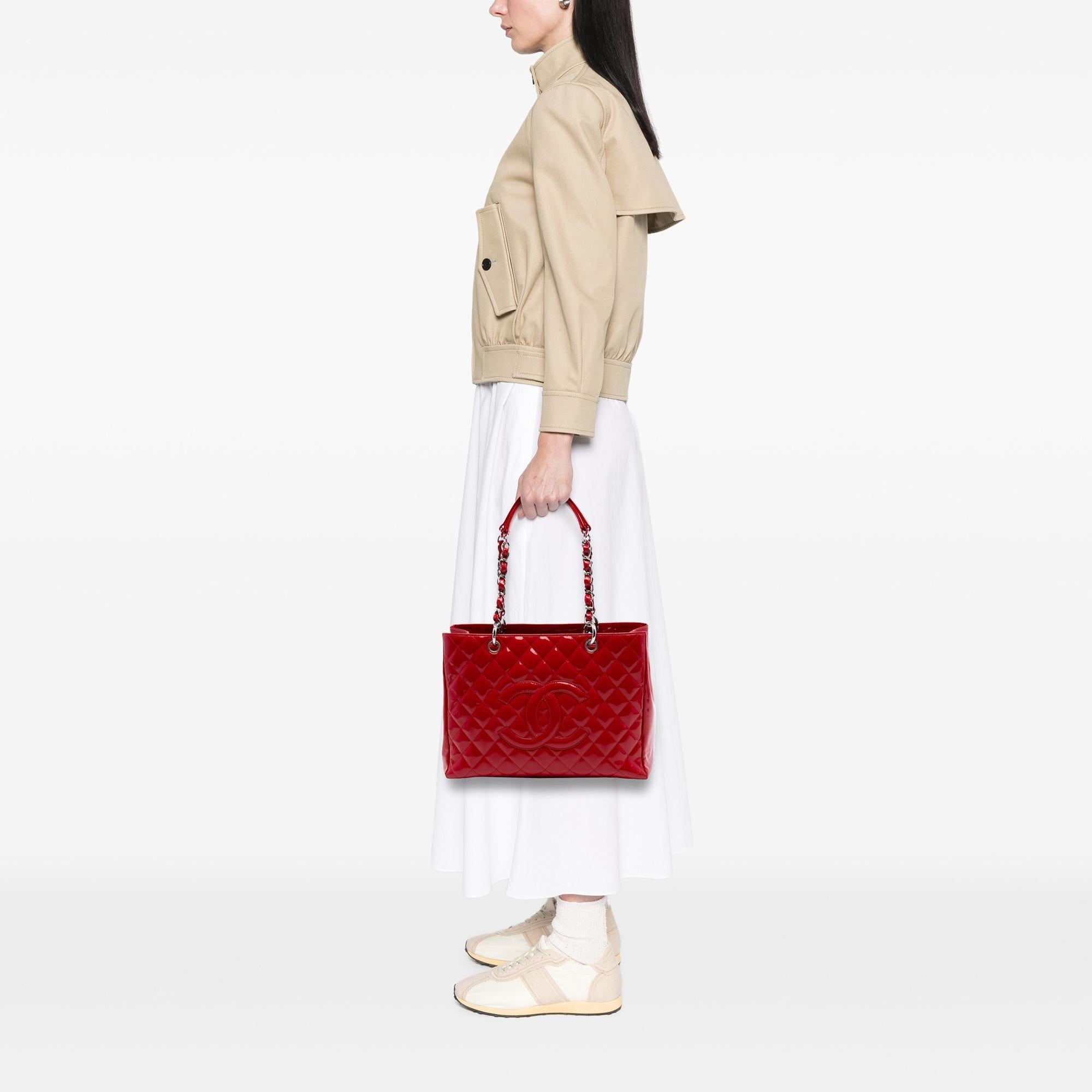 Chanel Patent Grand Shopping Tote