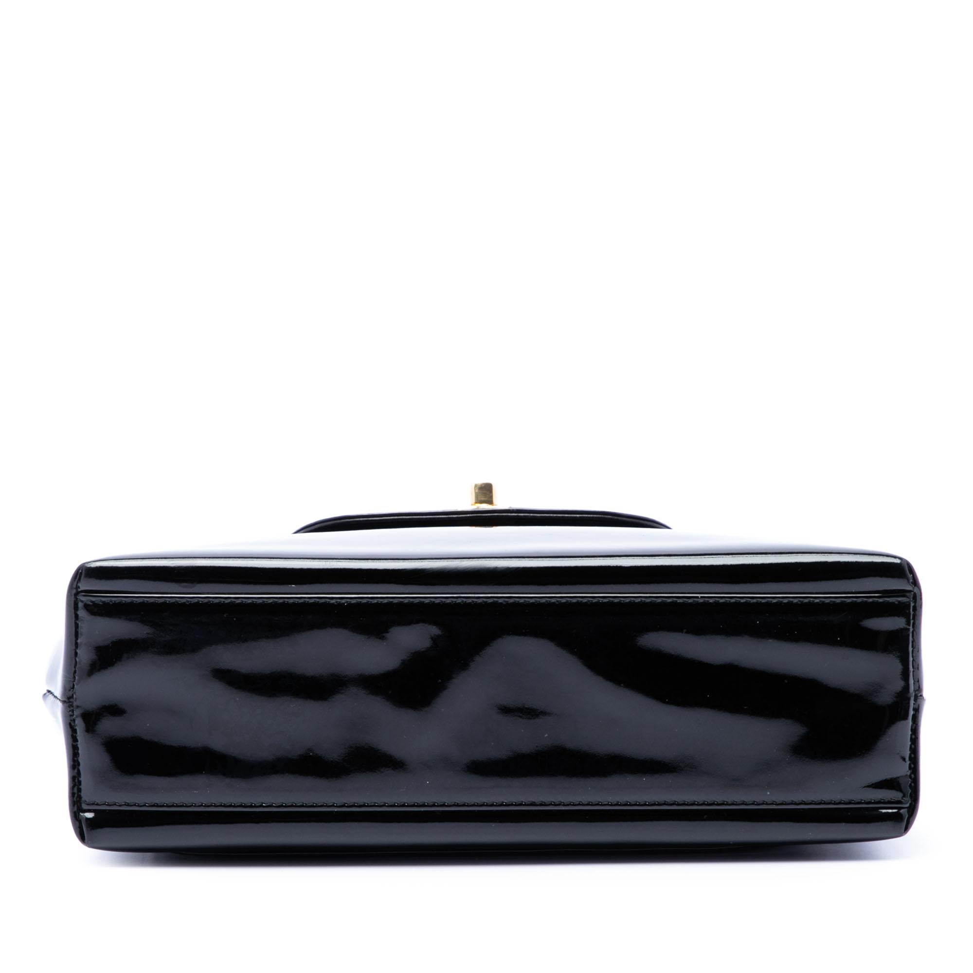 Chanel Patent Kelly Top Handle Flap