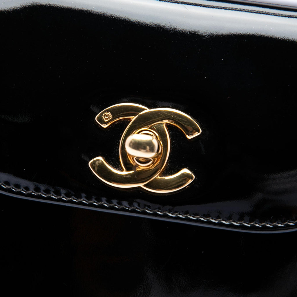 Chanel Patent Kelly Top Handle Flap