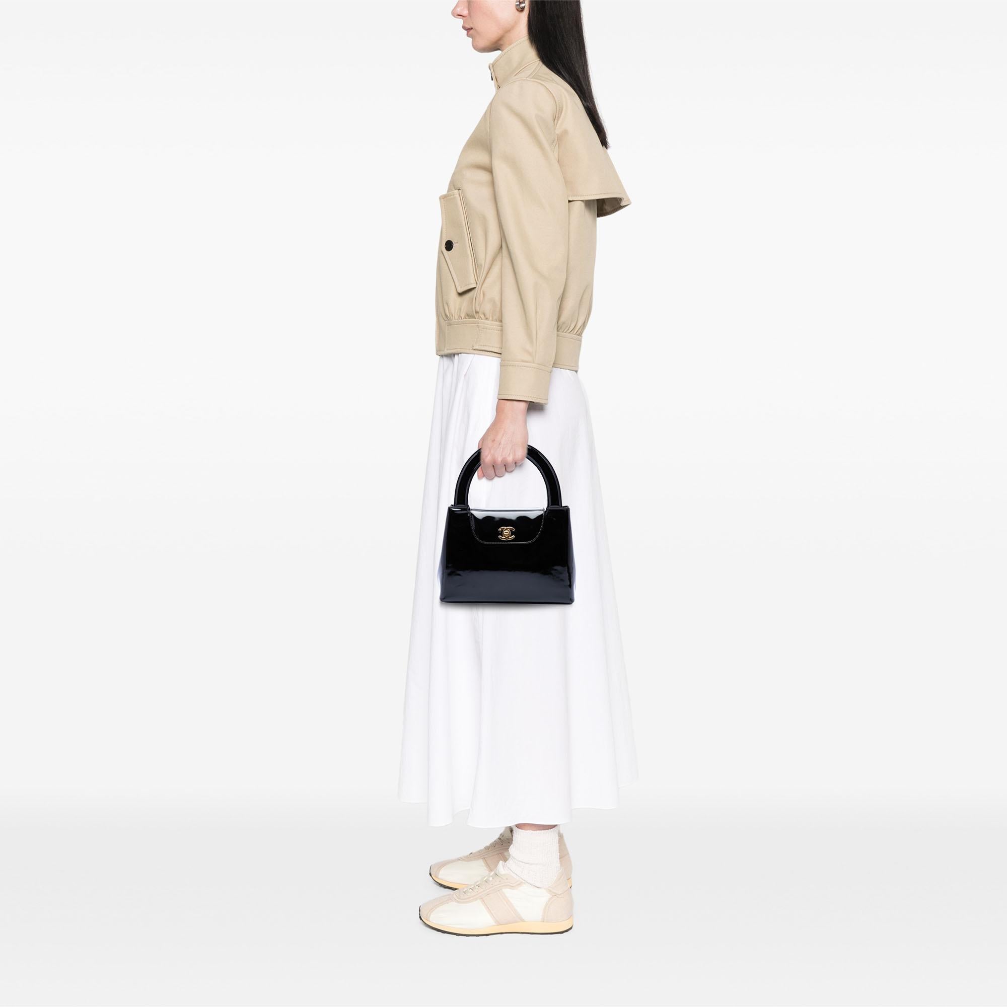 Chanel Patent Kelly Top Handle Flap