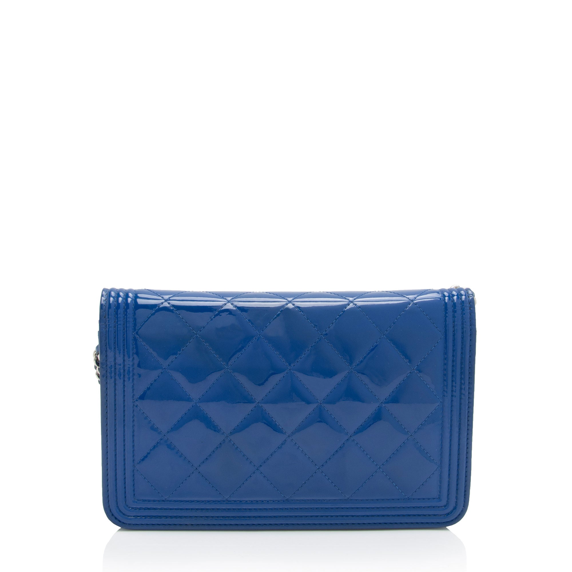 Chanel Patent Leather Boy Wallet on Chain (SHF-sHLroH)
