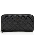 Chanel Patent Leather CC Zip Around Wallet (SHF-19124)