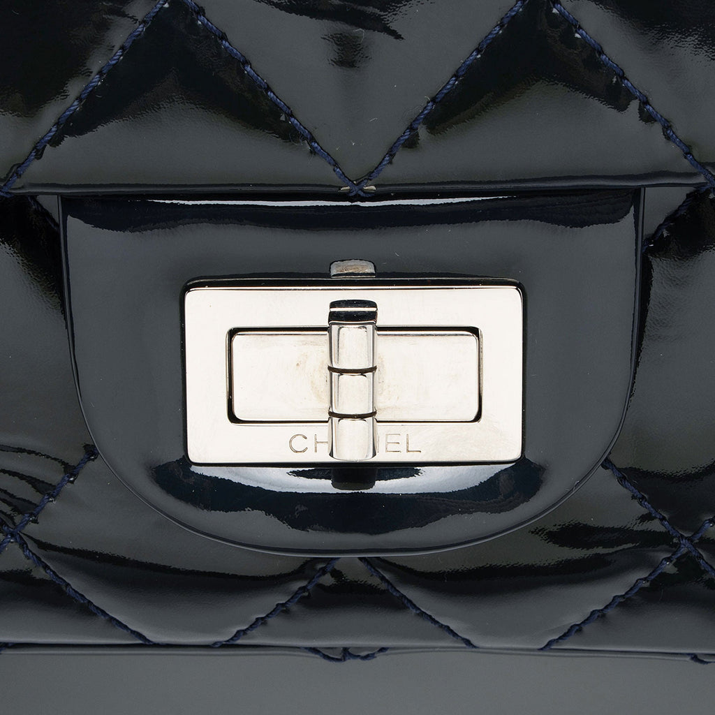 Chanel Patent Leather Calfskin Reissue 227 Double Flap Bag