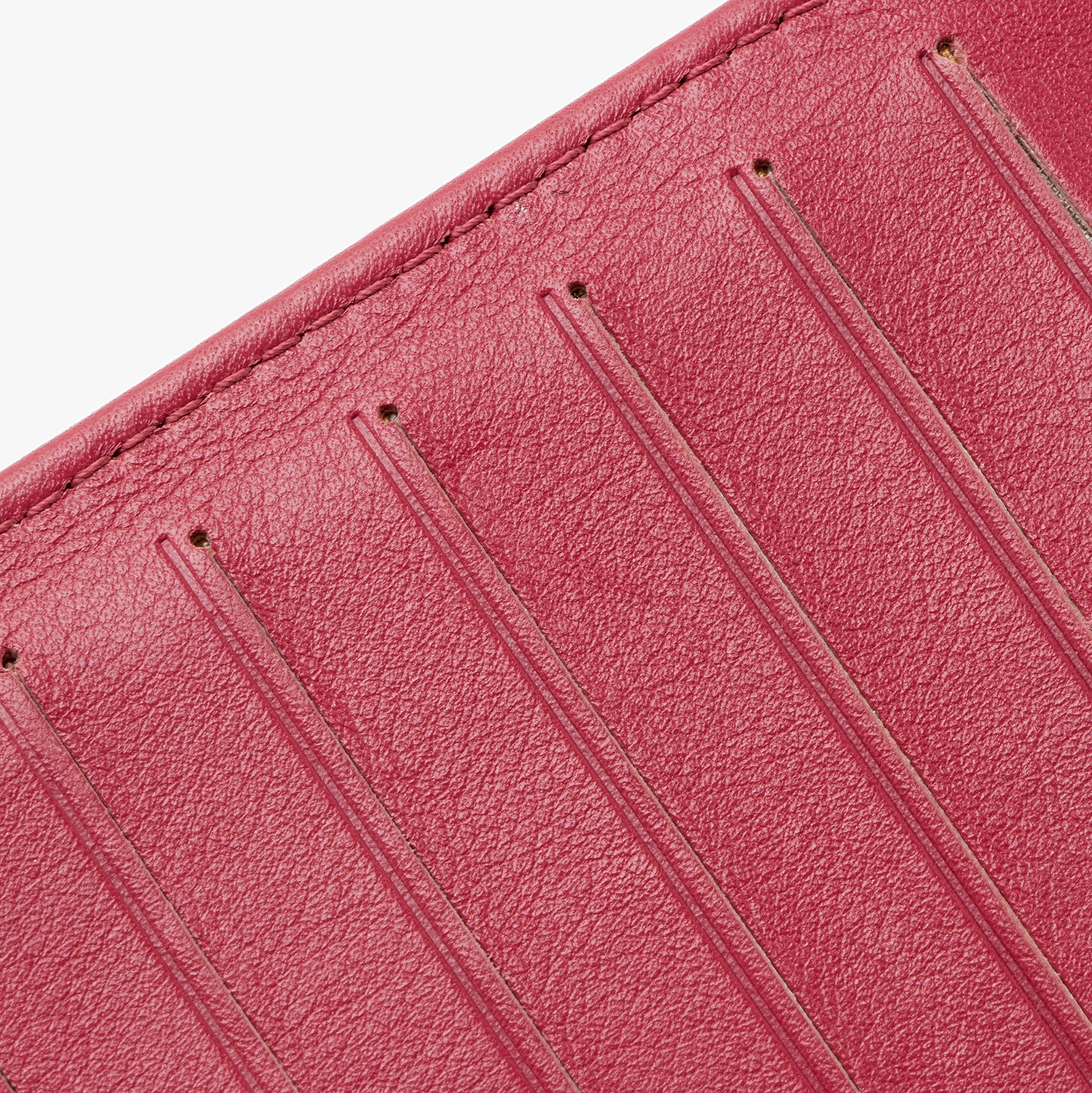 Chanel Patent Leather Camellia CC Yen Wallet