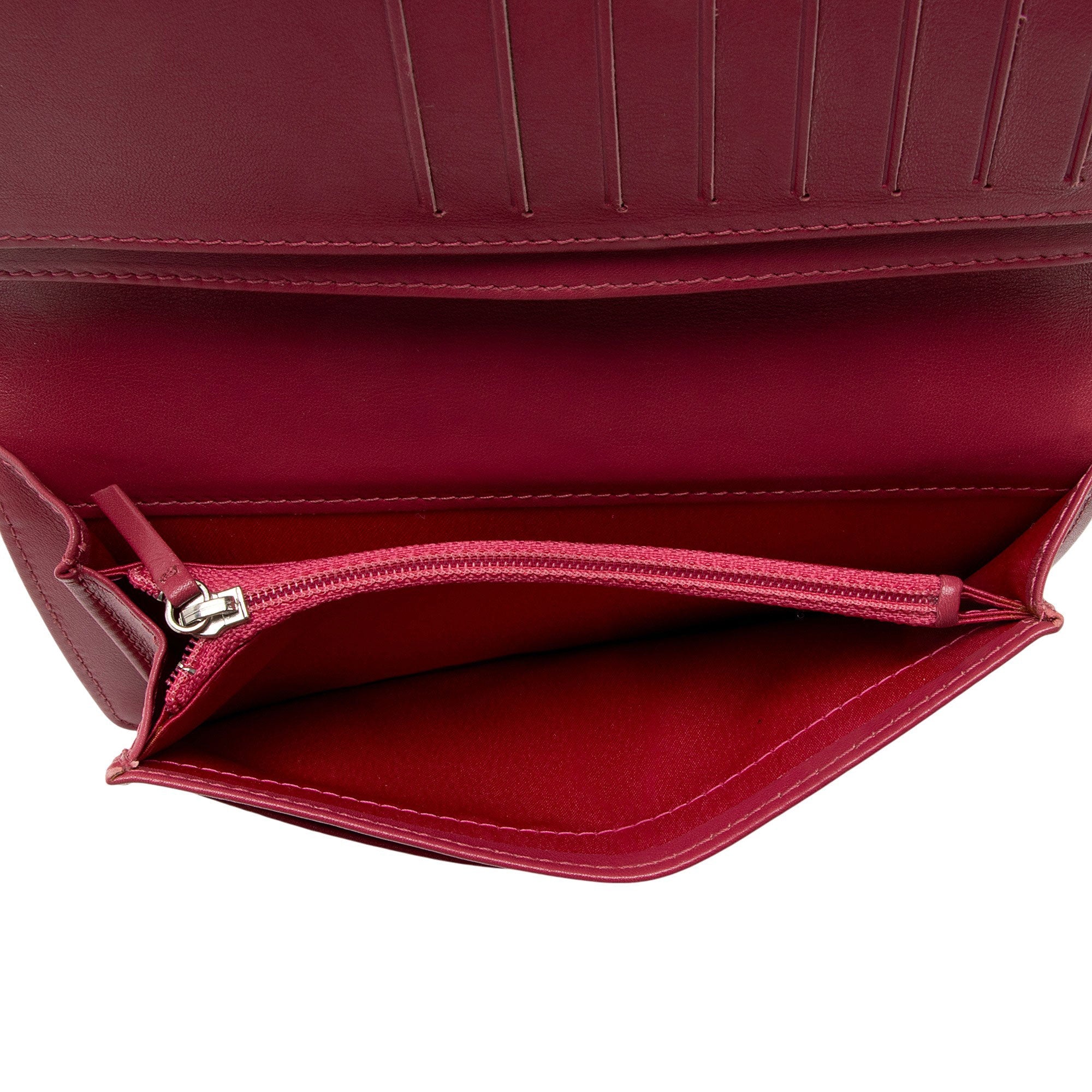 Chanel Patent Leather Camellia CC Yen Wallet