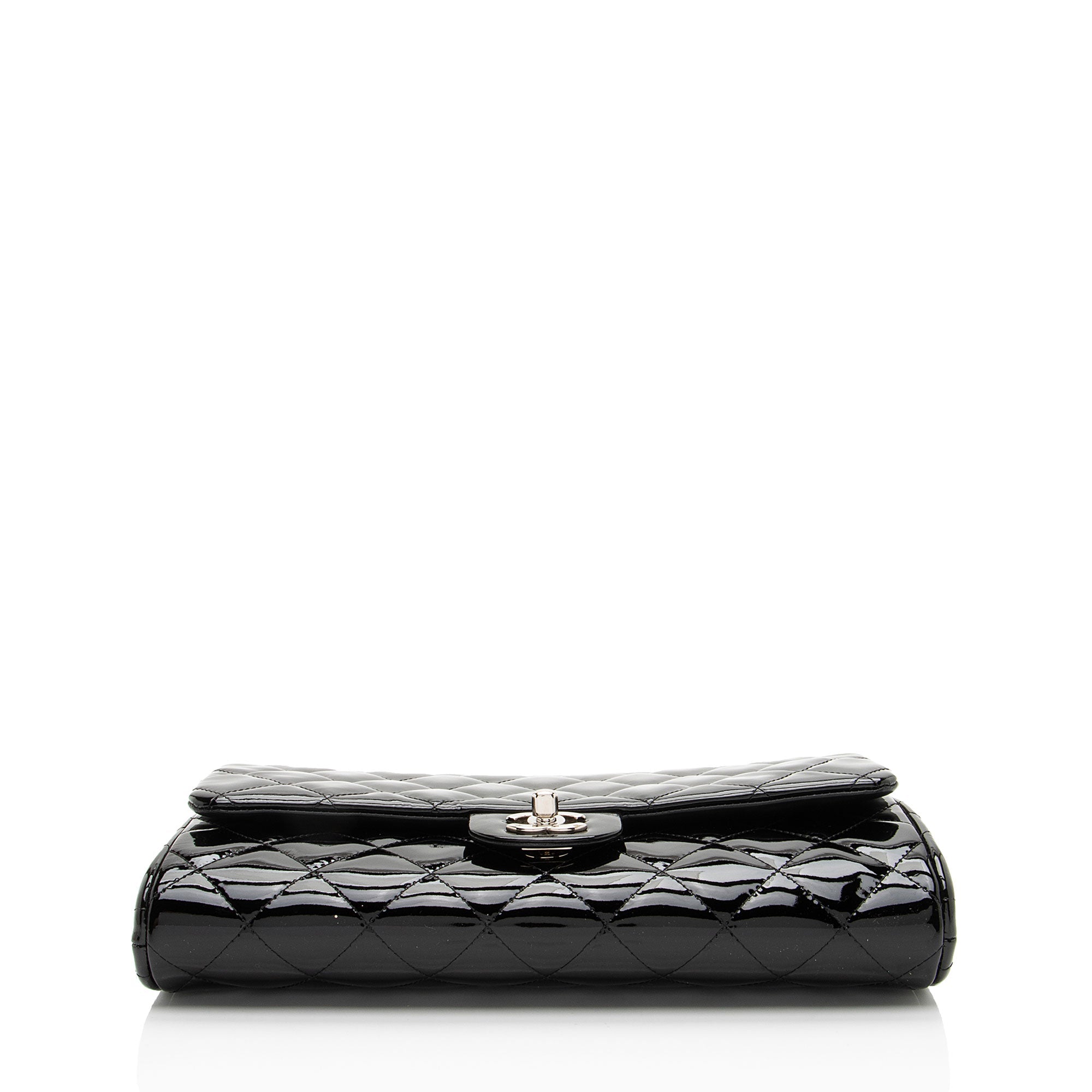 Chanel Patent Leather Classic Chain Flap Clutch