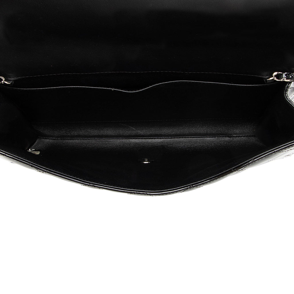 Chanel Patent Leather Classic Chain Flap Clutch