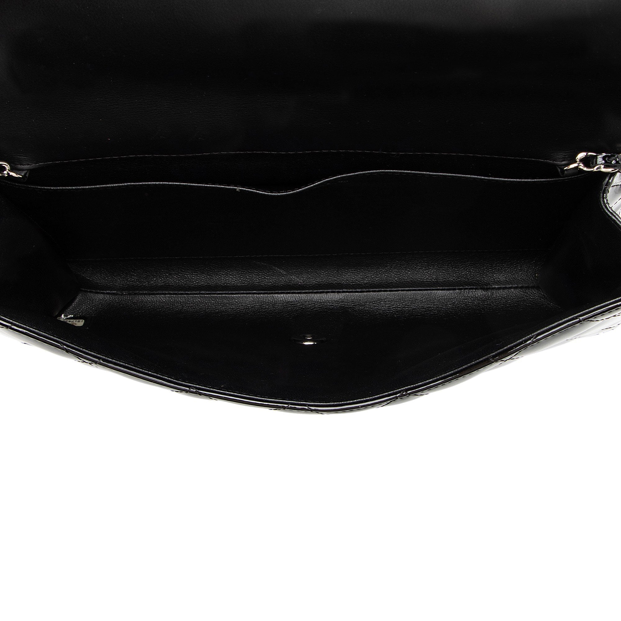 Chanel Patent Leather Classic Chain Flap Clutch