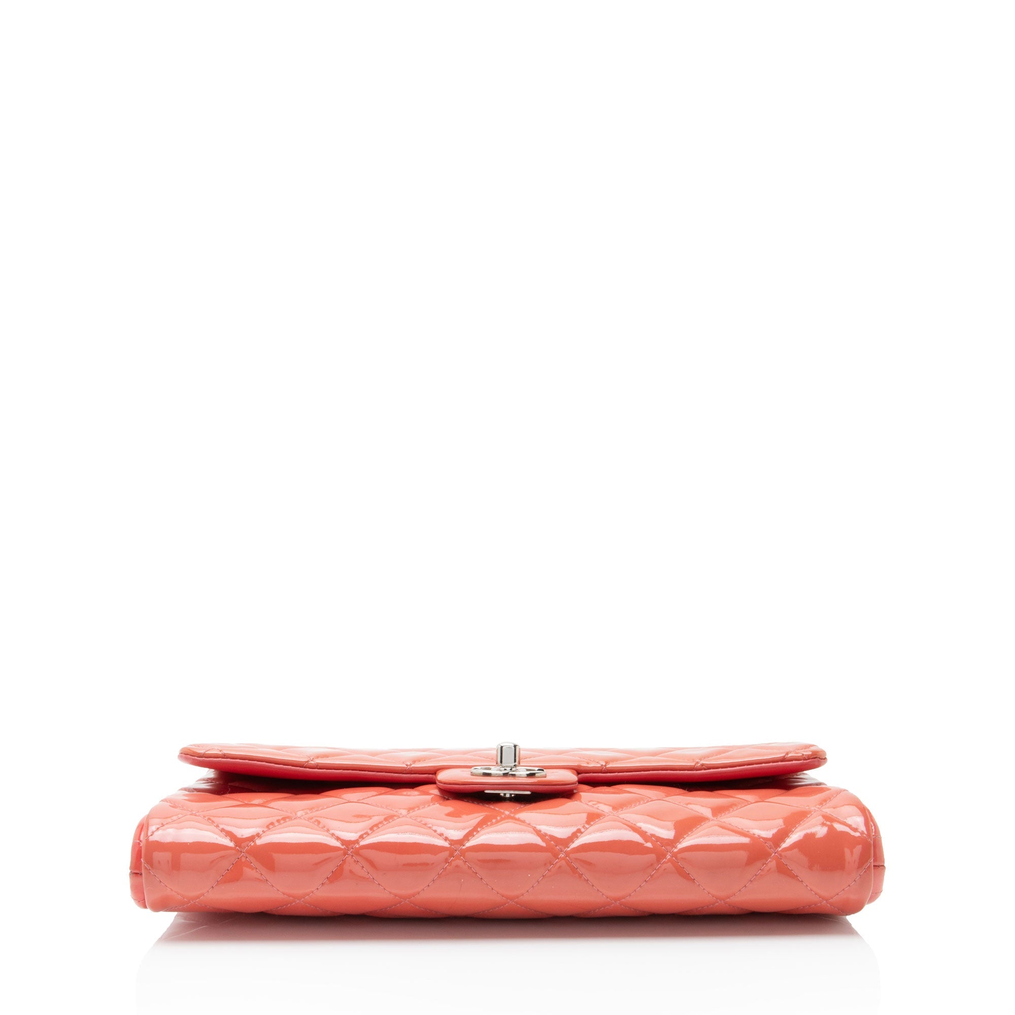 Chanel Patent Leather Classic Chain Flap Clutch