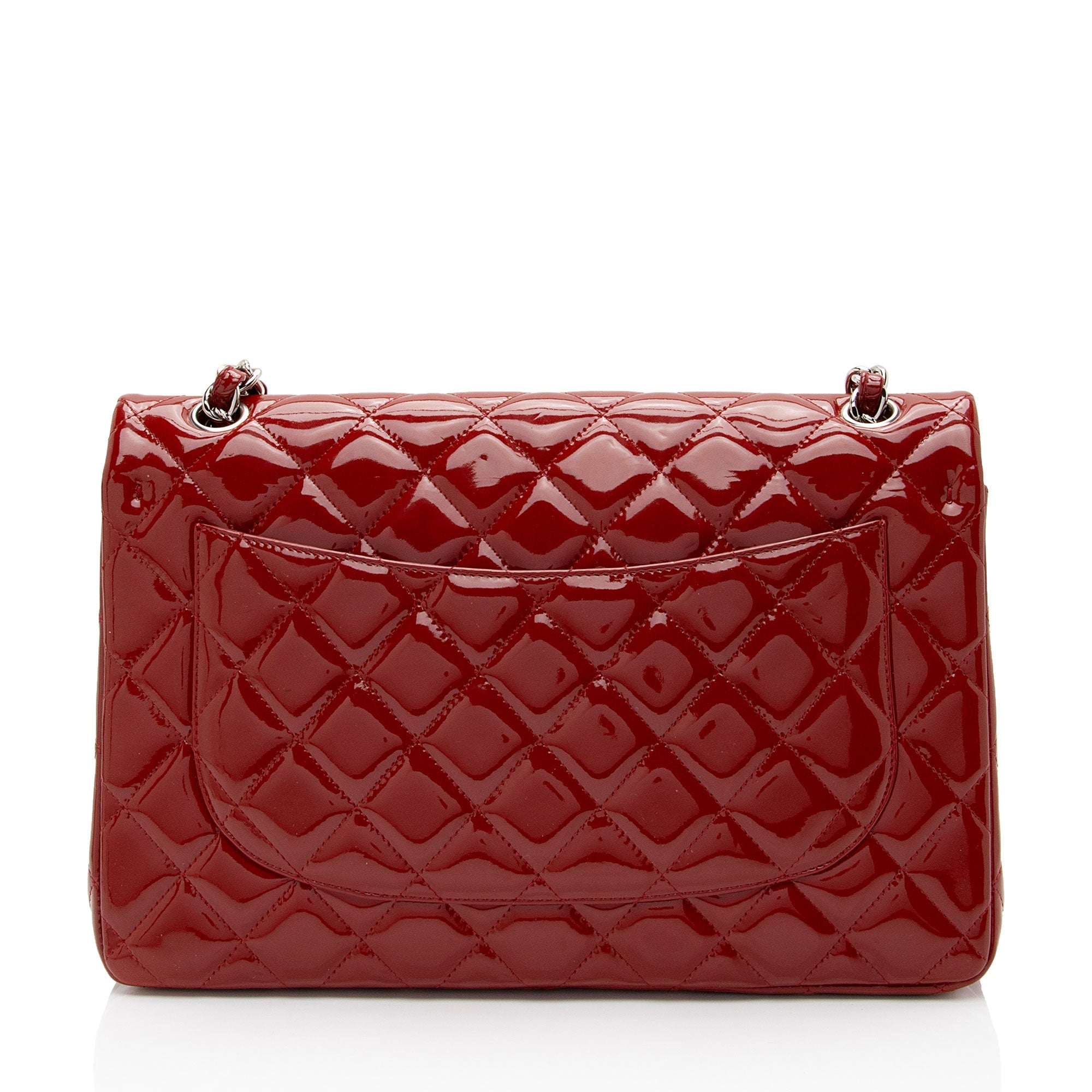 Chanel Patent Leather Classic Jumbo Double Flap Bag