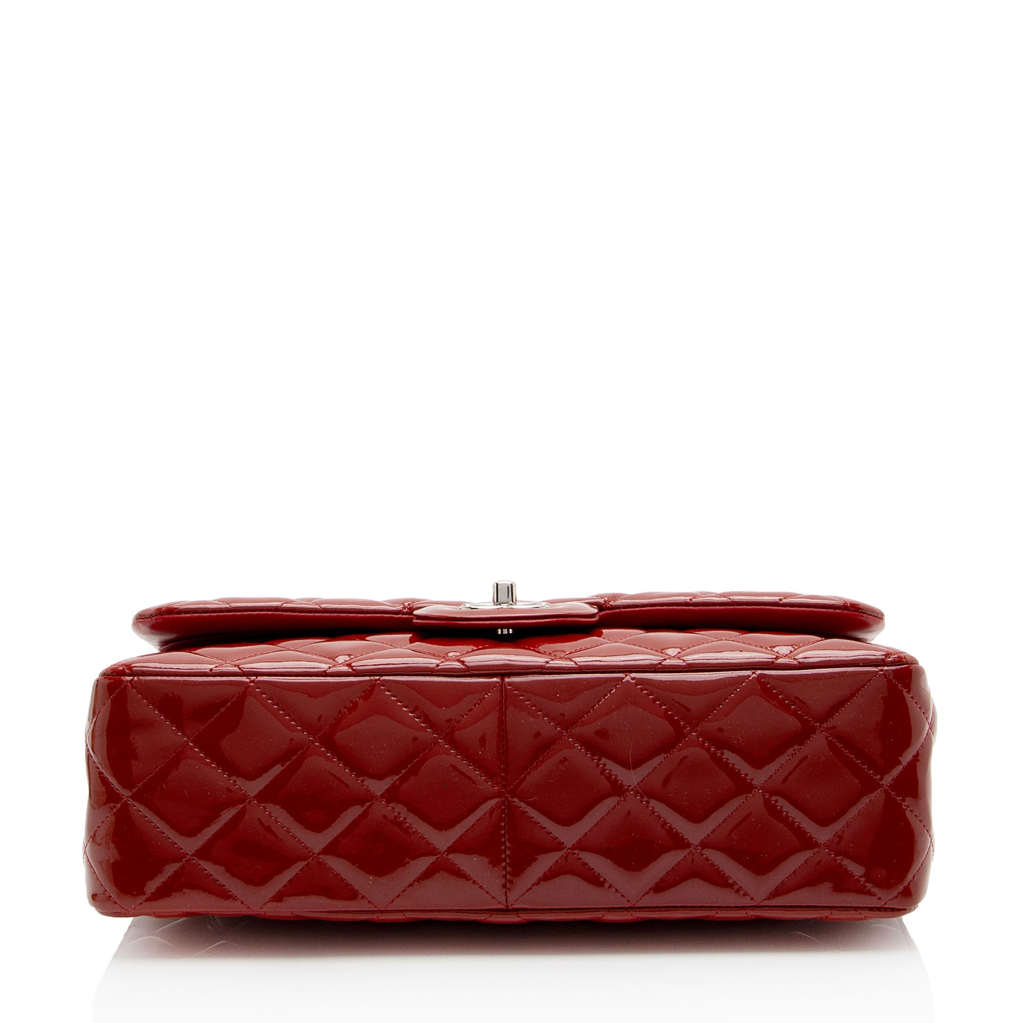 Chanel Patent Leather Classic Jumbo Double Flap Bag