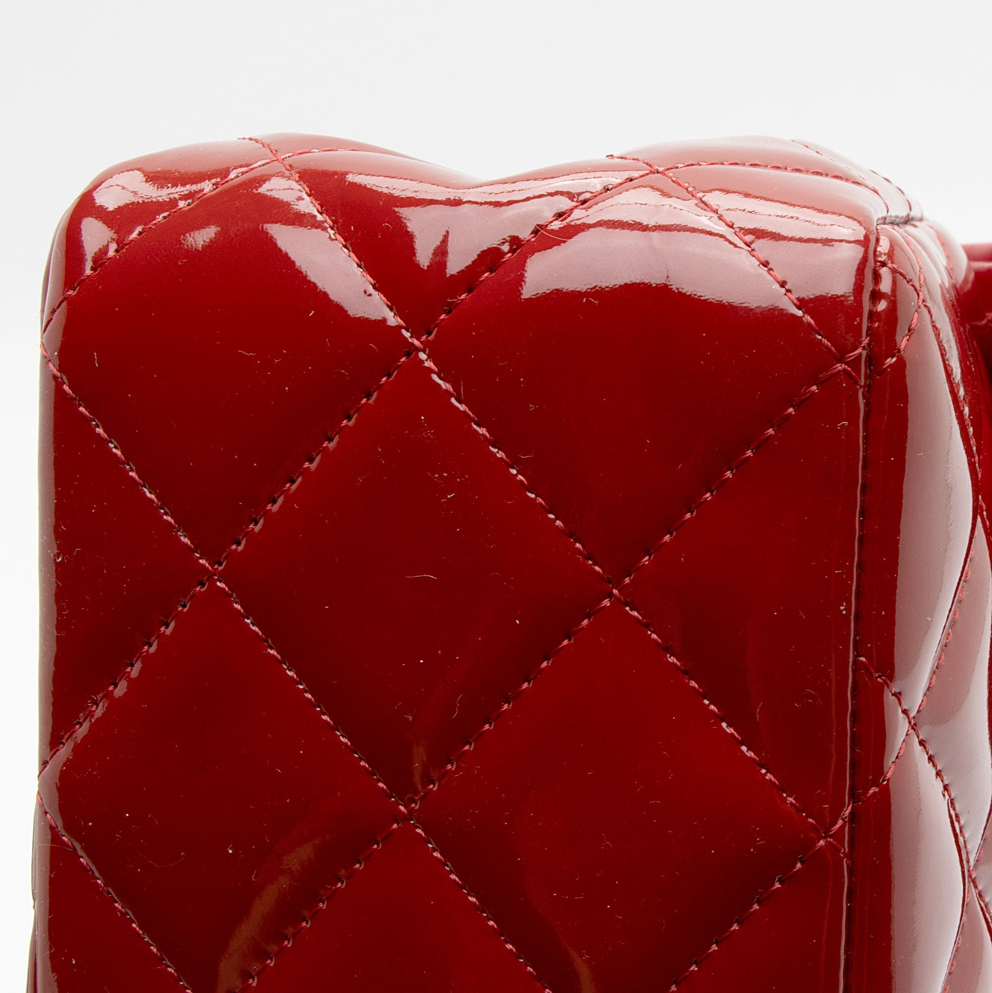 Chanel Patent Leather Classic Jumbo Double Flap Bag