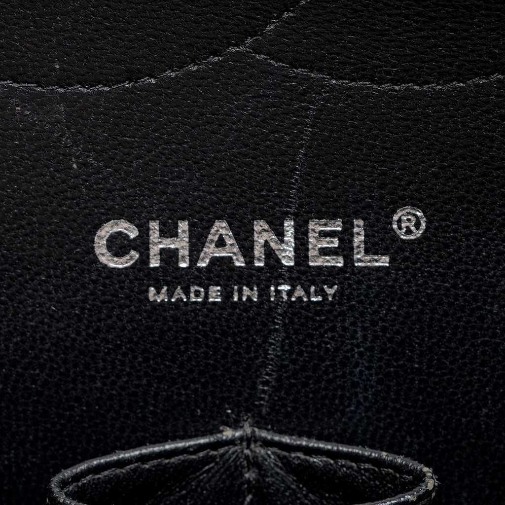 Chanel Patent Leather Classic Jumbo Double Flap Bag (SHF-zuaFhW)