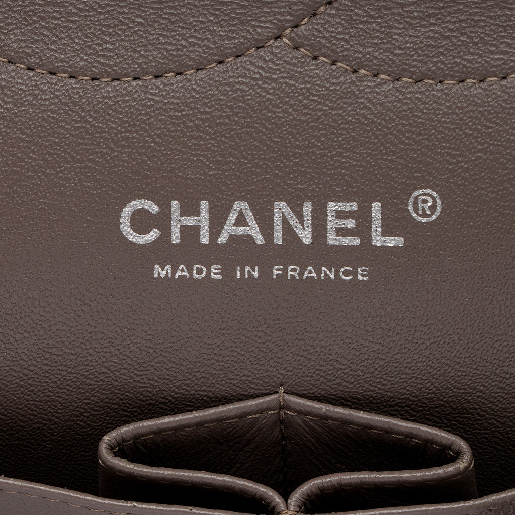 Chanel Patent Leather Classic Jumbo Double Flap Bag (SHF-jE6UCt)