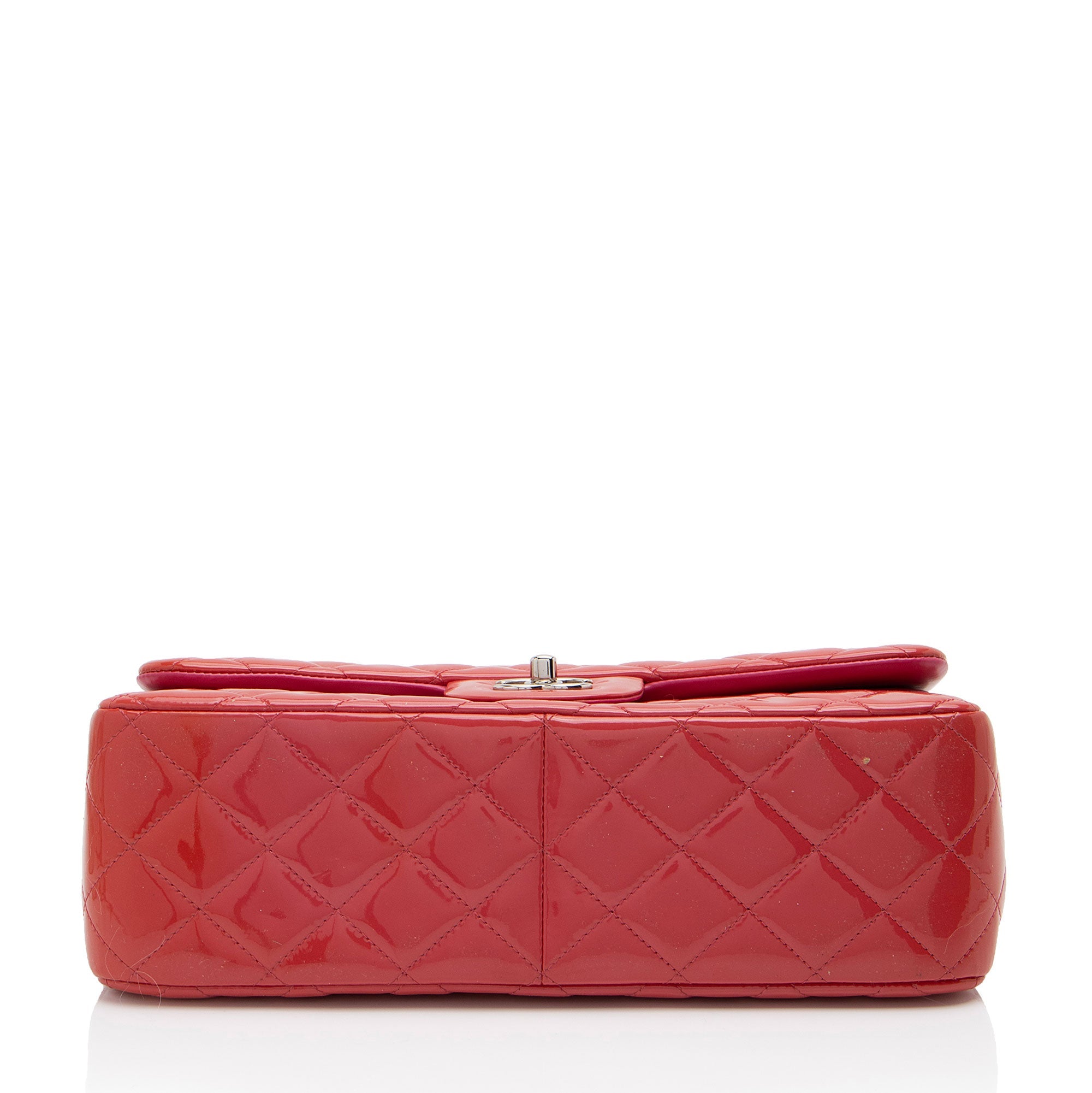 Chanel Patent Leather Classic Jumbo Double Flap Bag (SHF-2aeN2O)