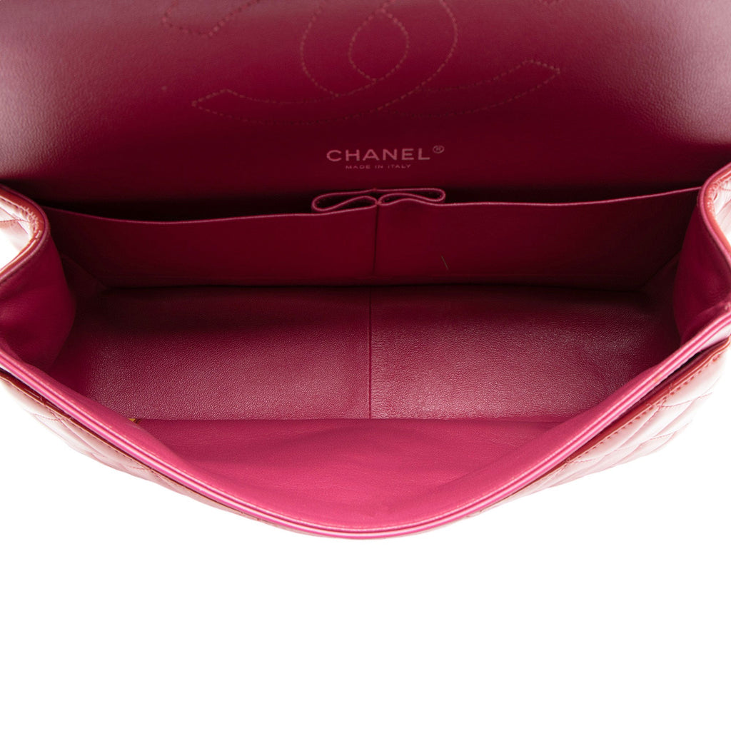 Chanel Patent Leather Classic Jumbo Double Flap Bag (SHF-2aeN2O)