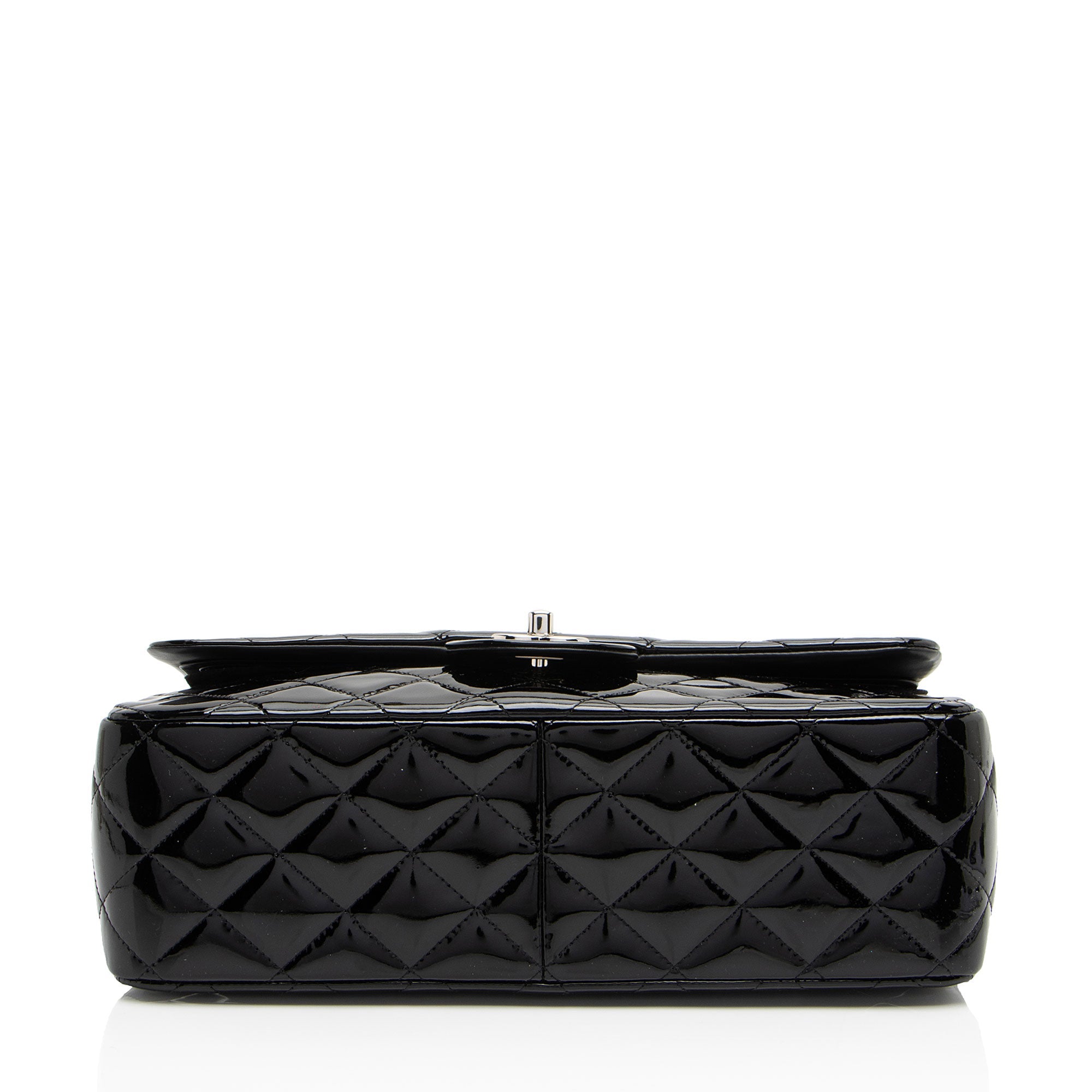 Chanel Patent Leather Classic Jumbo Double Flap Bag