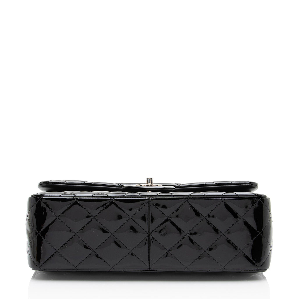 Chanel Patent Leather Classic Jumbo Double Flap Bag