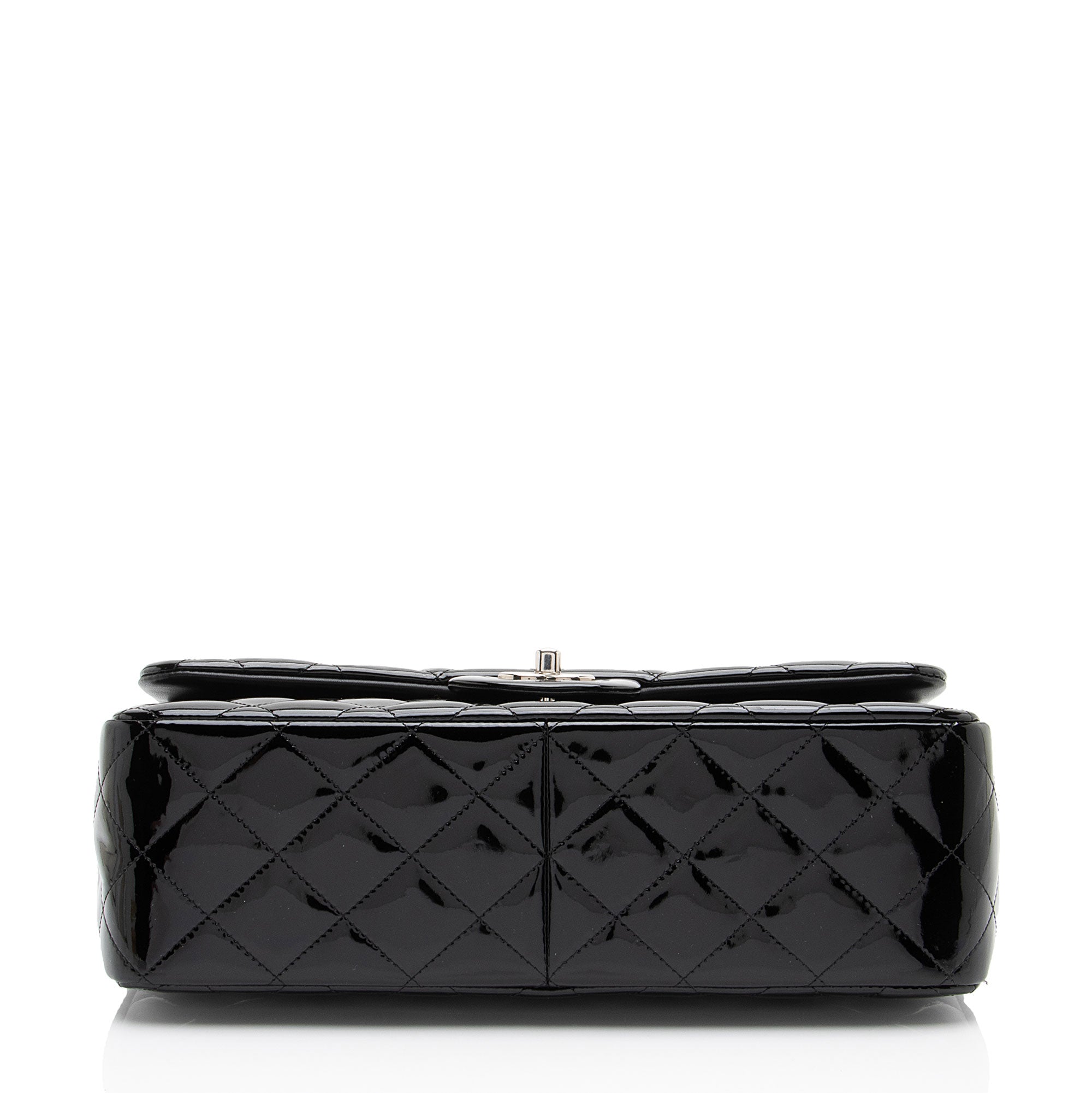 Chanel Patent Leather Classic Jumbo Double Flap Bag